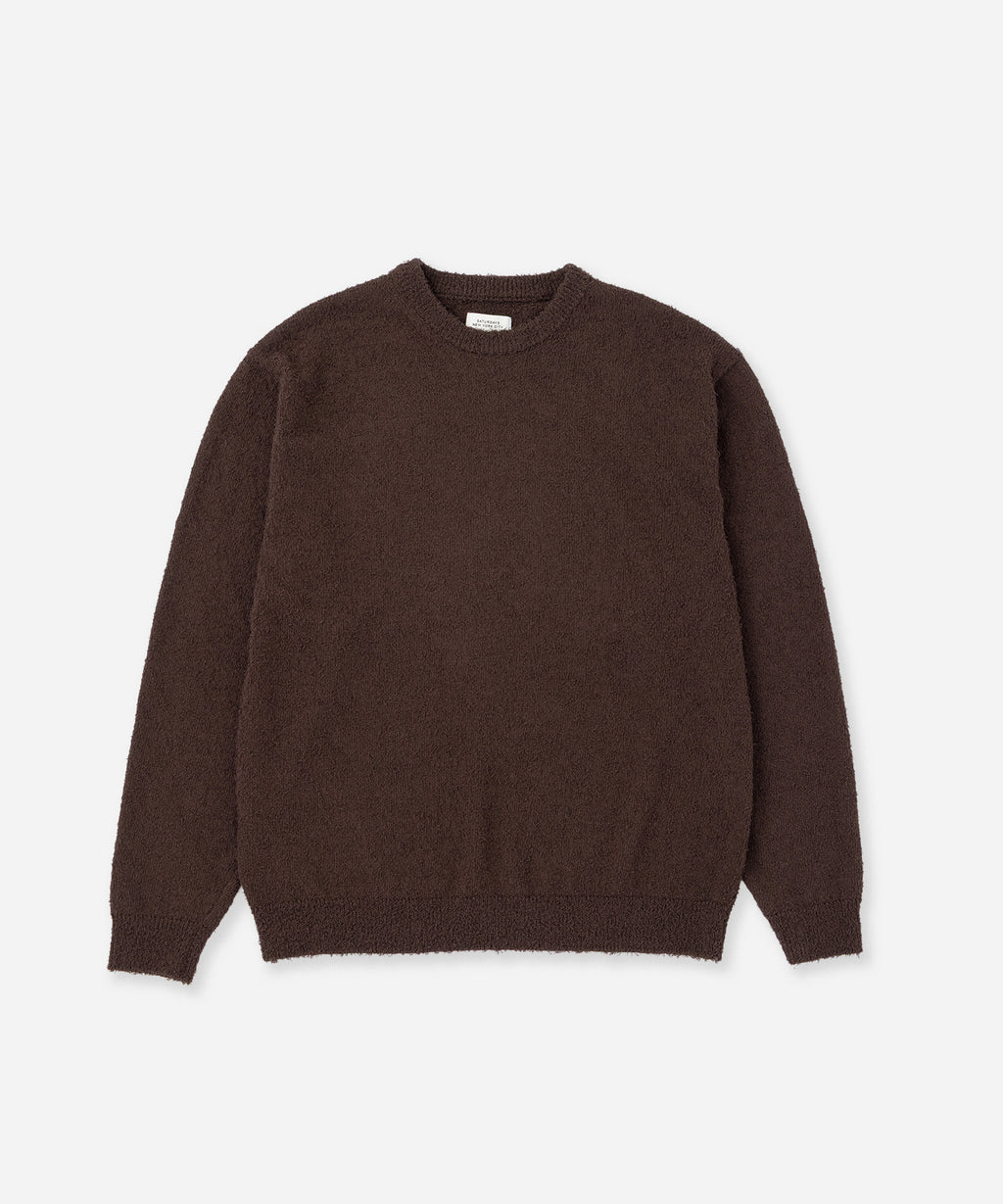 Saturdays NYC Greg Loop Yarn Sweater in Dark Brown