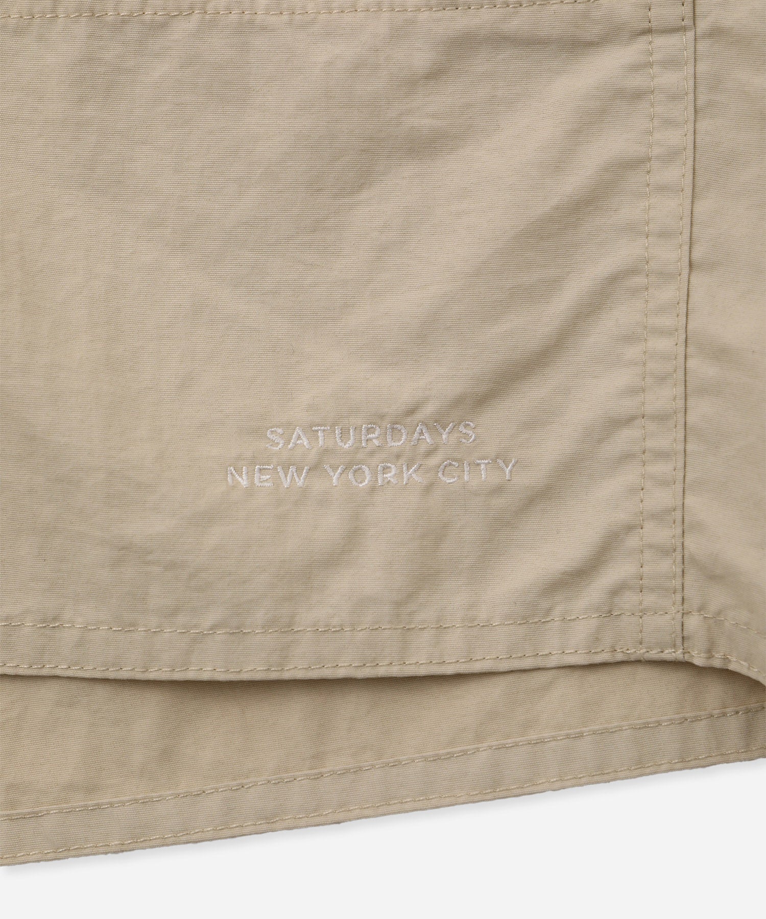 Saturdays NYC Talley Washed Swim Short in Beige