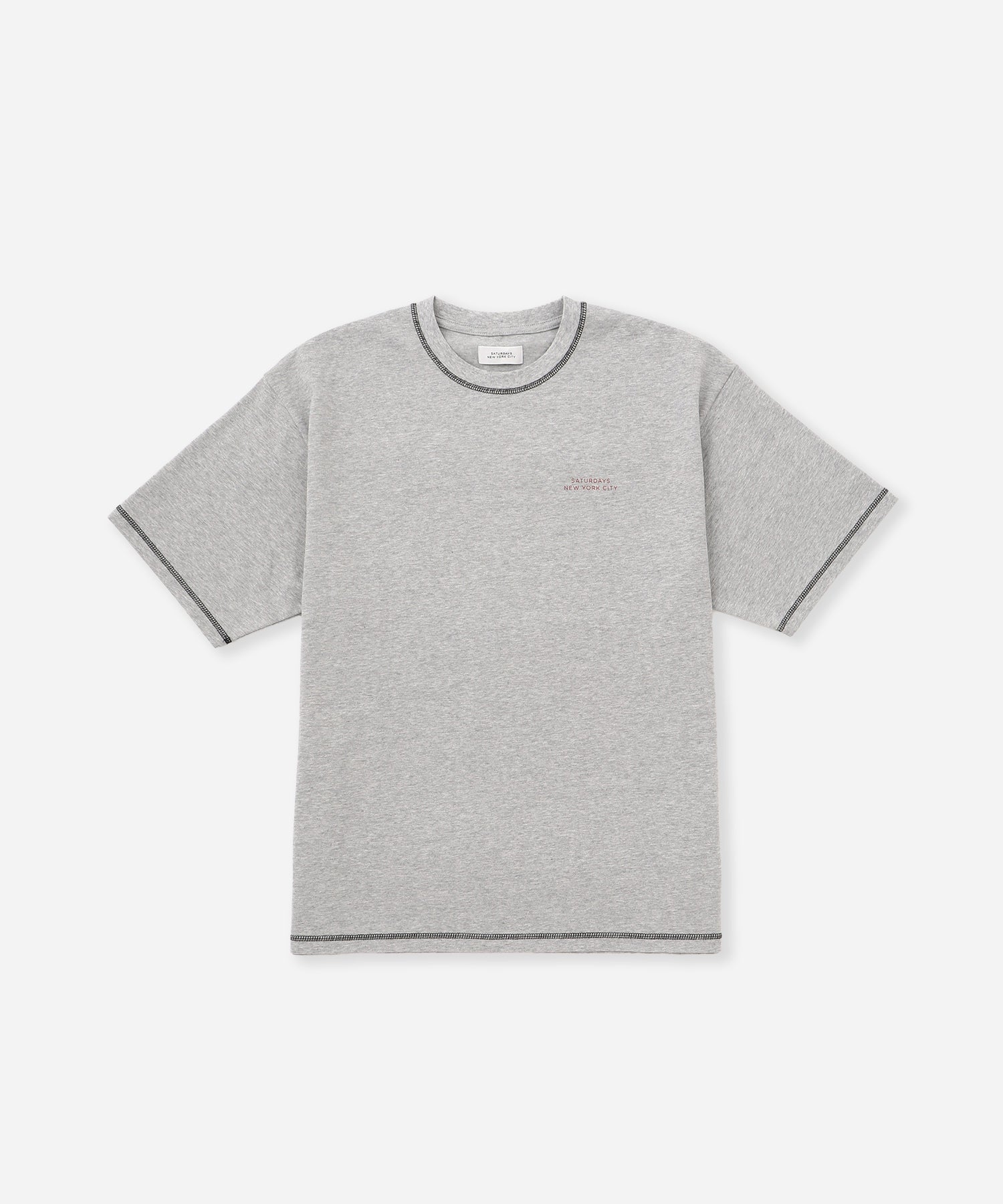 Contrast Stitch Relaxed Short Sleeve Tee
