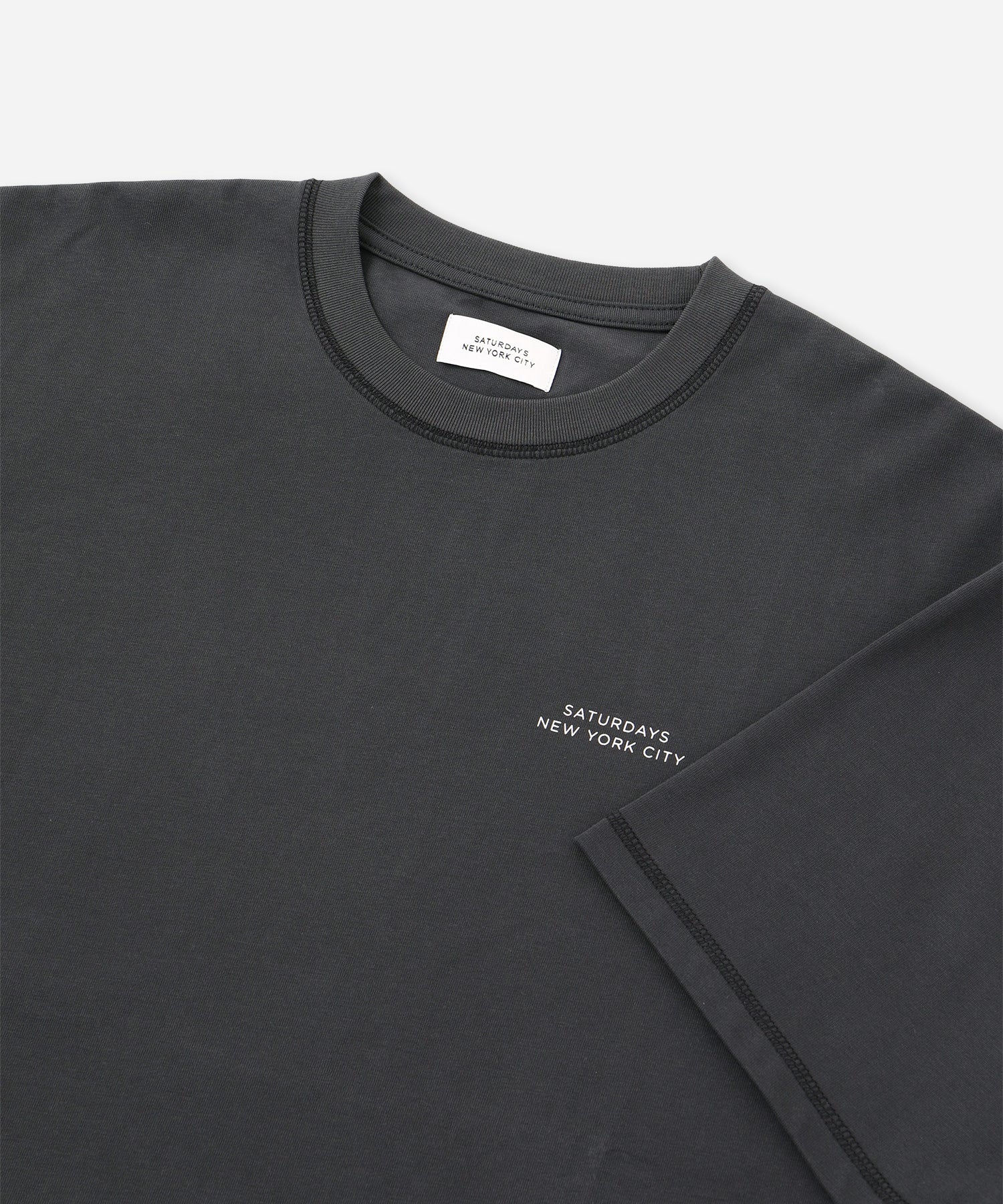 Contrast Stitch Relaxed Short Sleeve Tee