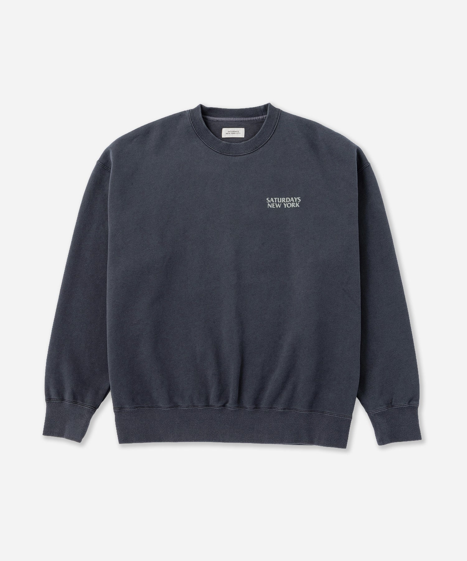 Saturdays NYC Ari Relaxed Ozone Washed Sweatshirt in Navy
