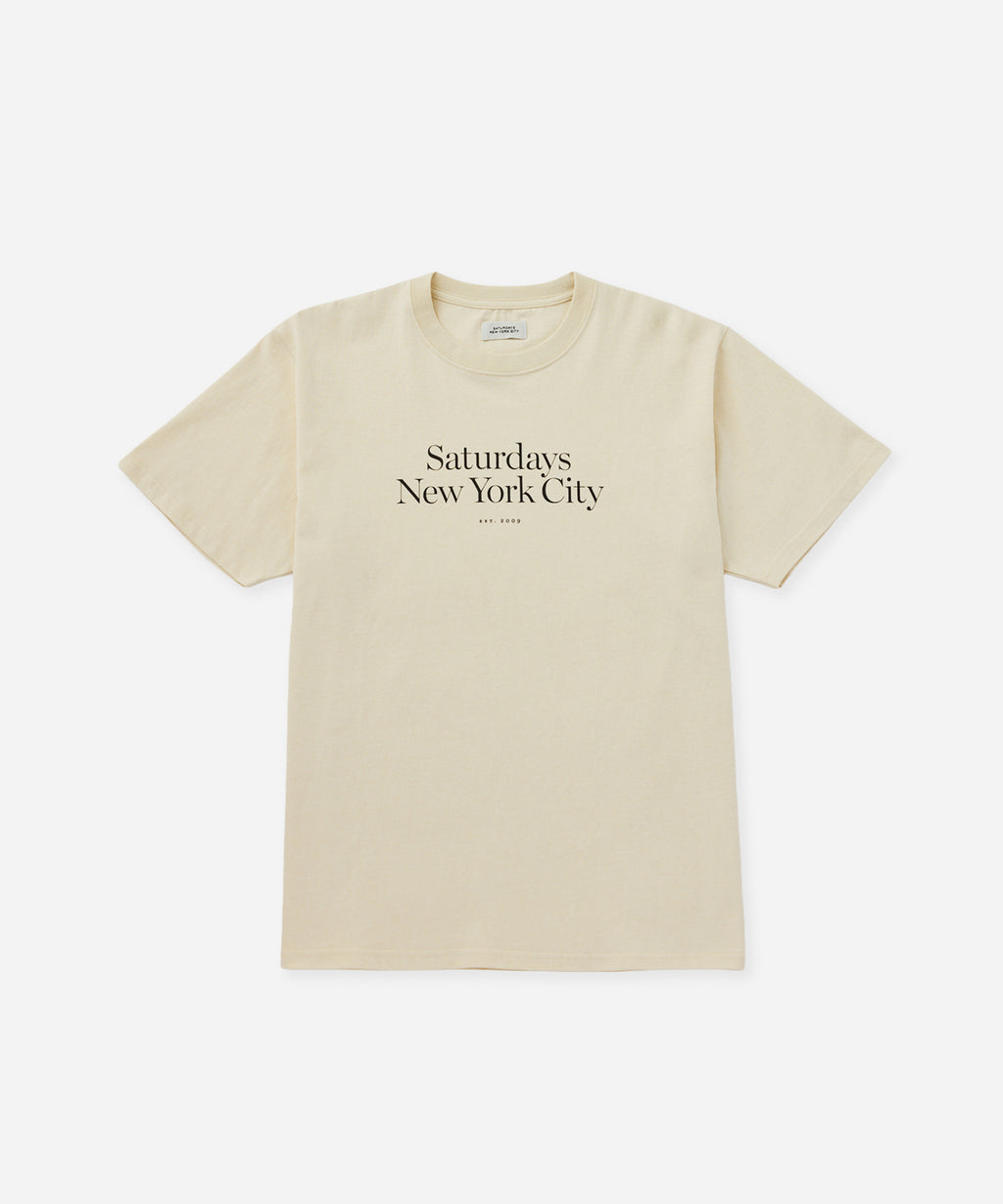 Saturdays NYC Miller Standard Short Sleeve Tee in Ivory