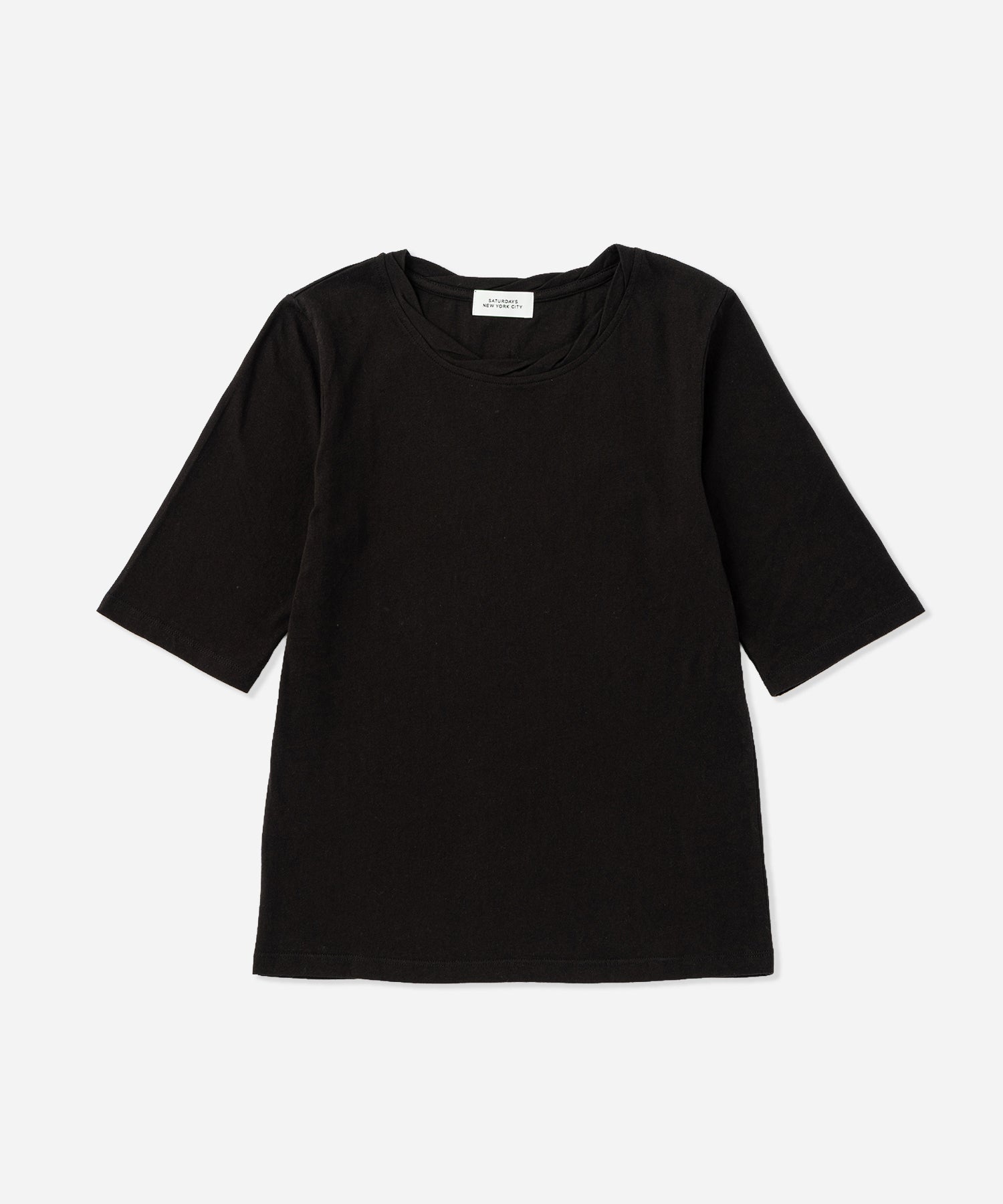 Saturdays NYC Drewe Multi Layer Top in Black