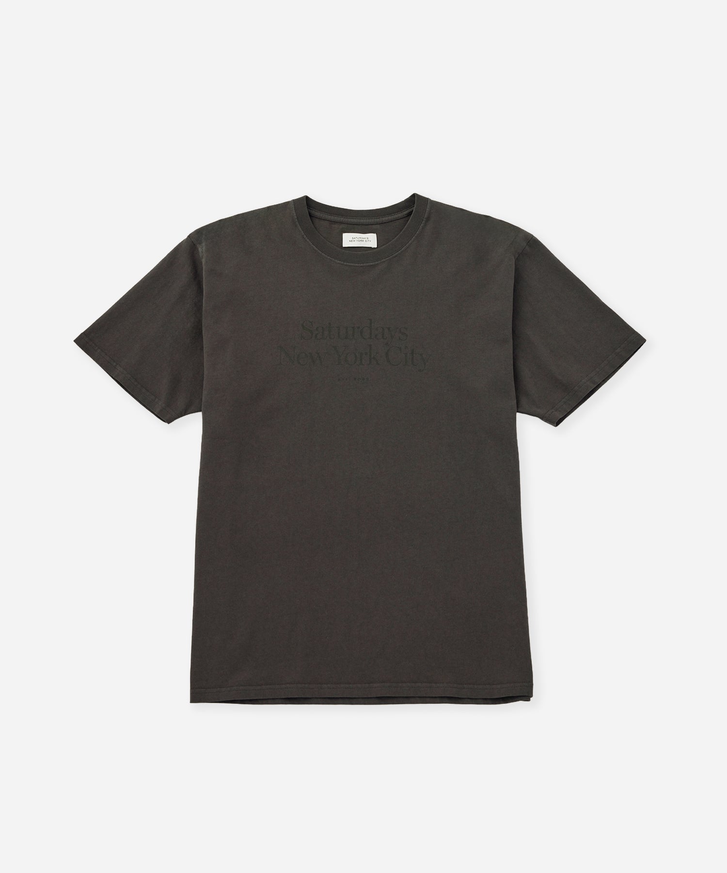 Saturdays NYC Miller Standard Short Sleeve Tee in Charcoal