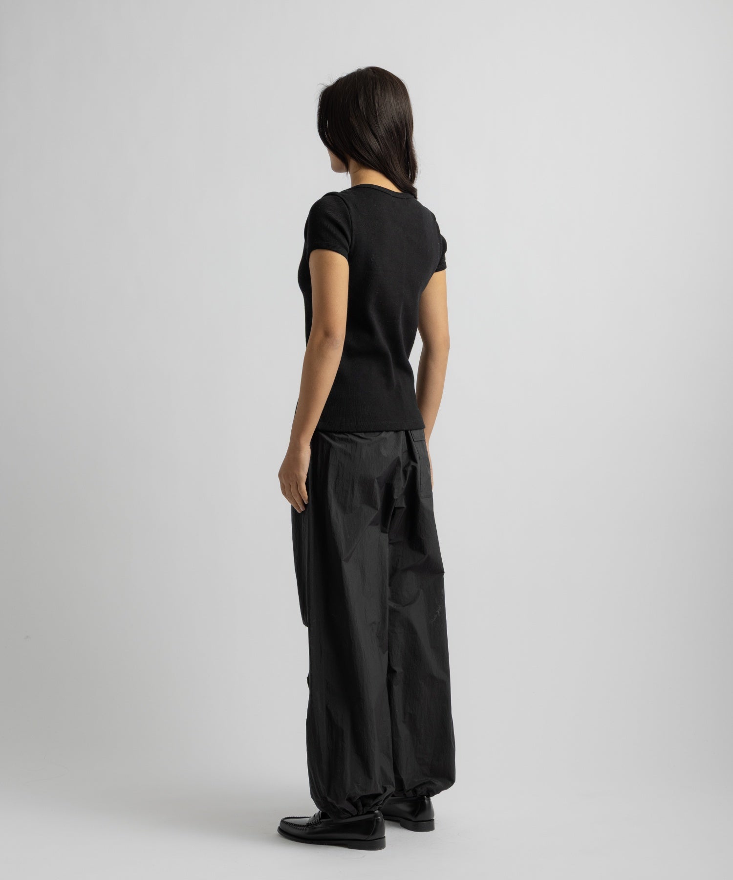 Saturdays NYC Nadia Ringer Top in Black