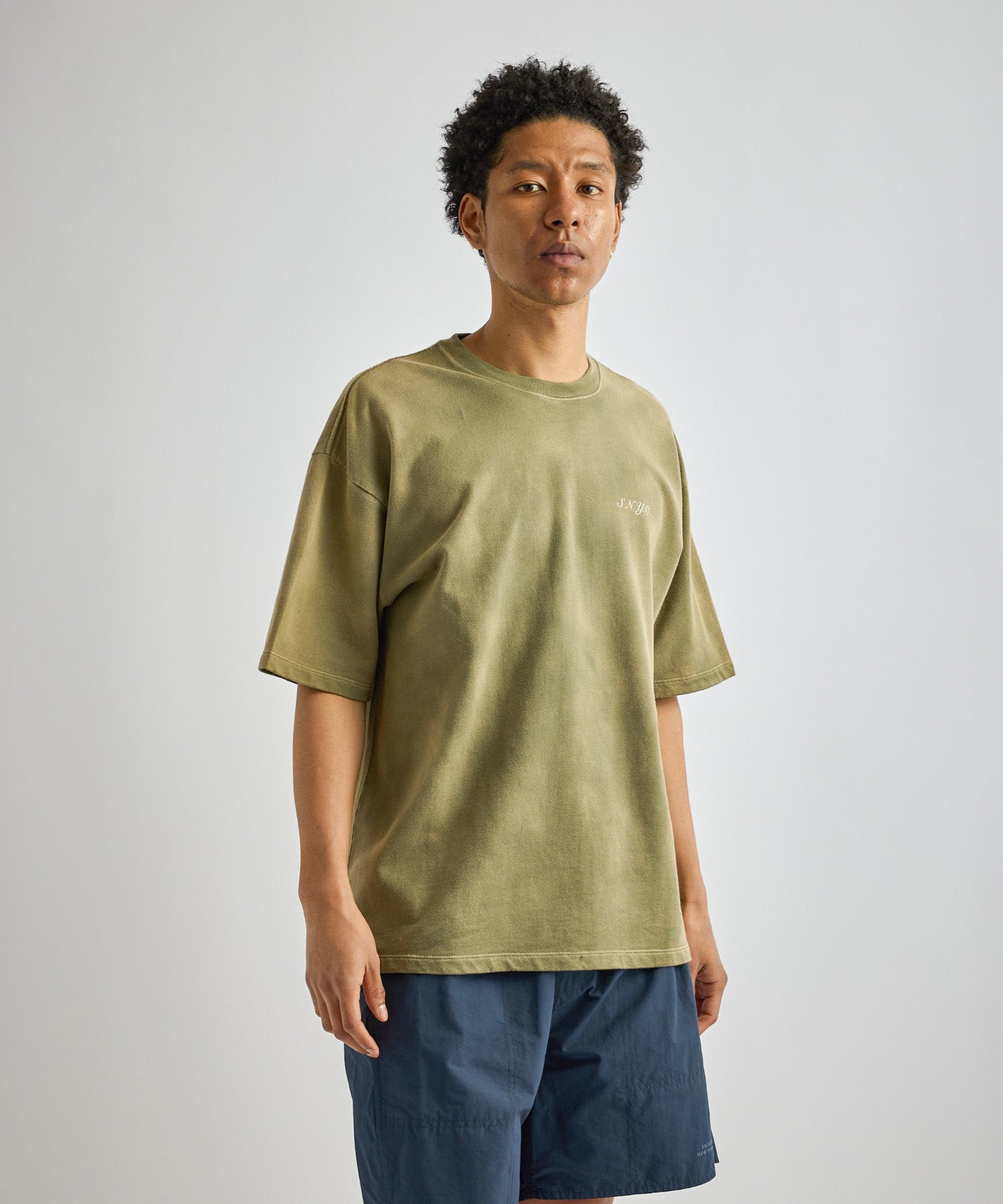 Saturdays NYC S.NYC Terry Sweatshirt in Olive Green