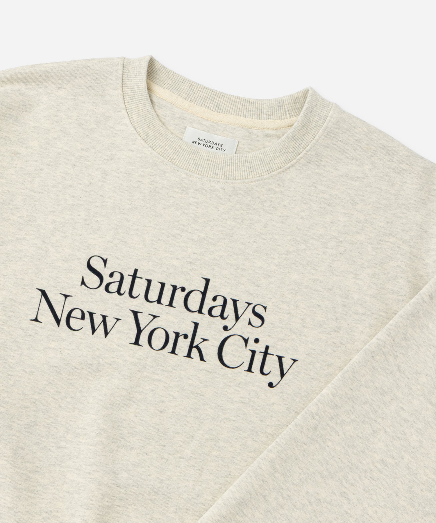 Saturdays NYC Bowery Miller Standard Sweatshirt in Light Gray