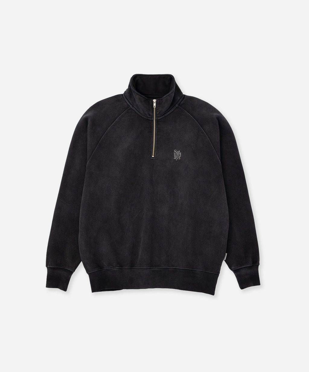 Saturdays NYC K.K Pullover Sweatshirt in Fade Black