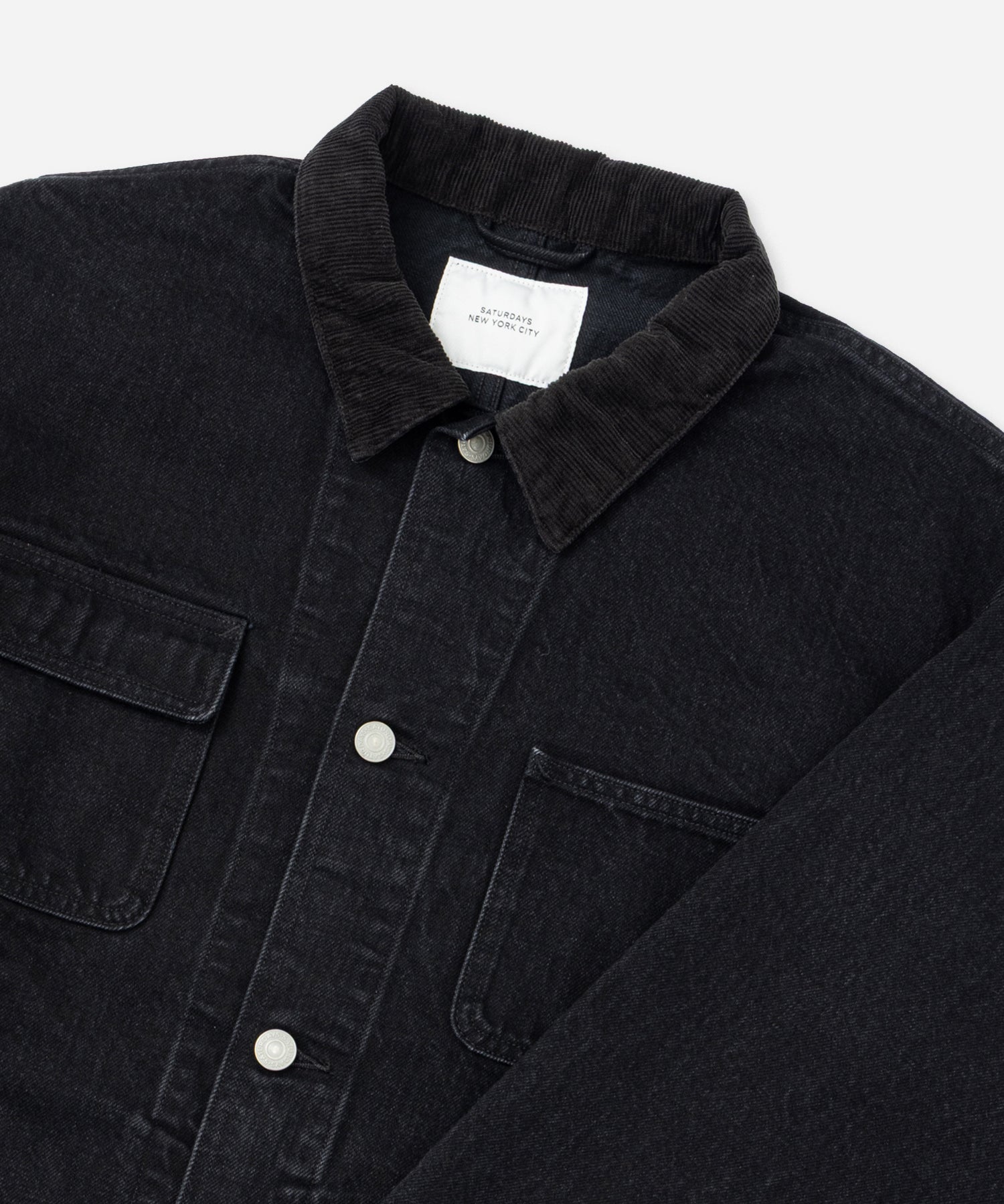 Saturdays NYC Antoine Coverall Jacket in Black