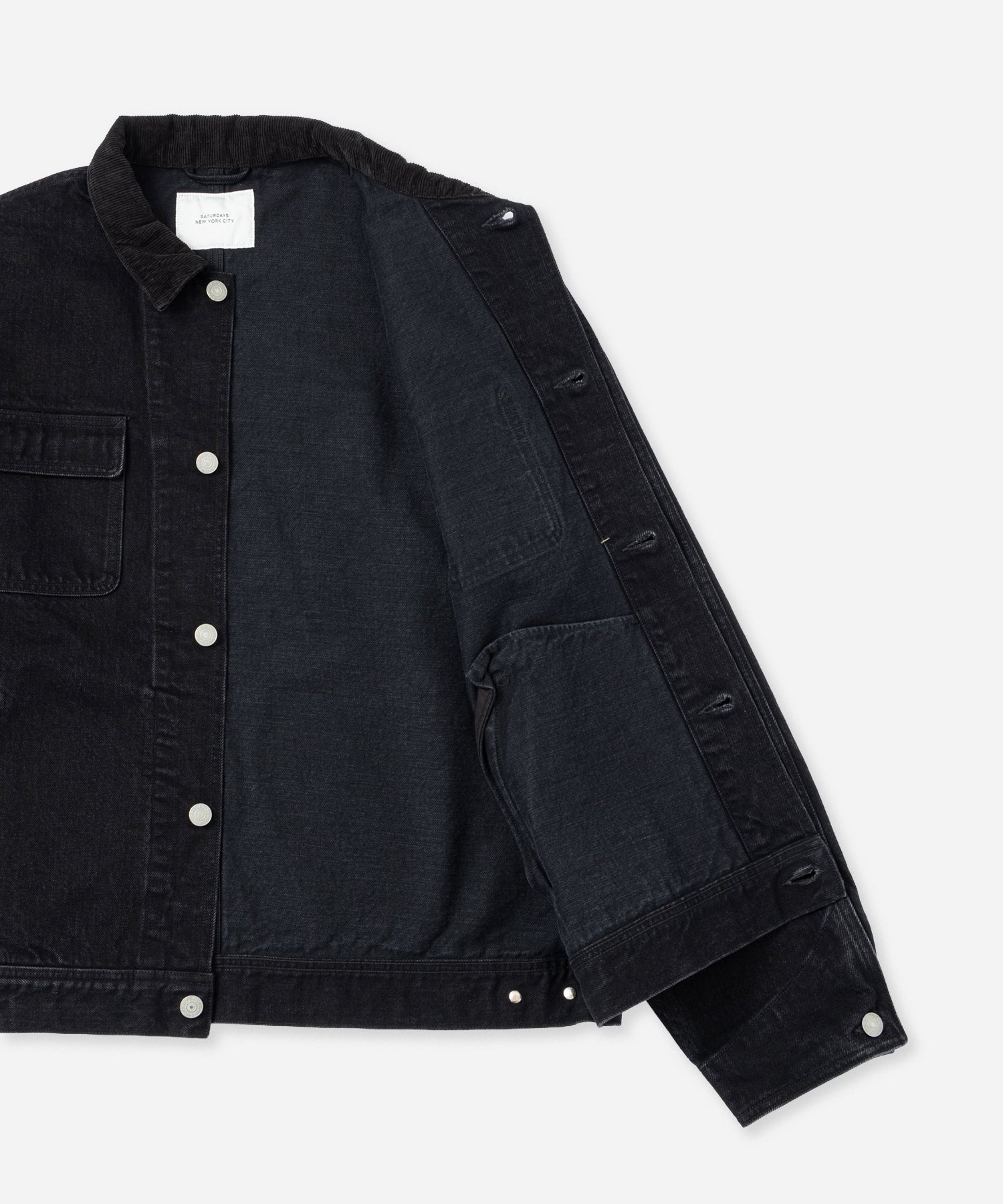 Saturdays NYC Antoine Coverall Jacket in Black