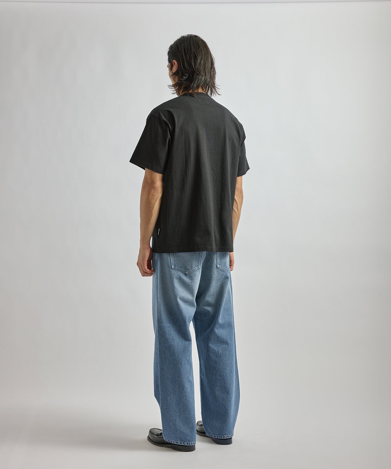 Saturdays NYC Circular Saturdays Logo Short Sleeve Tee in Black