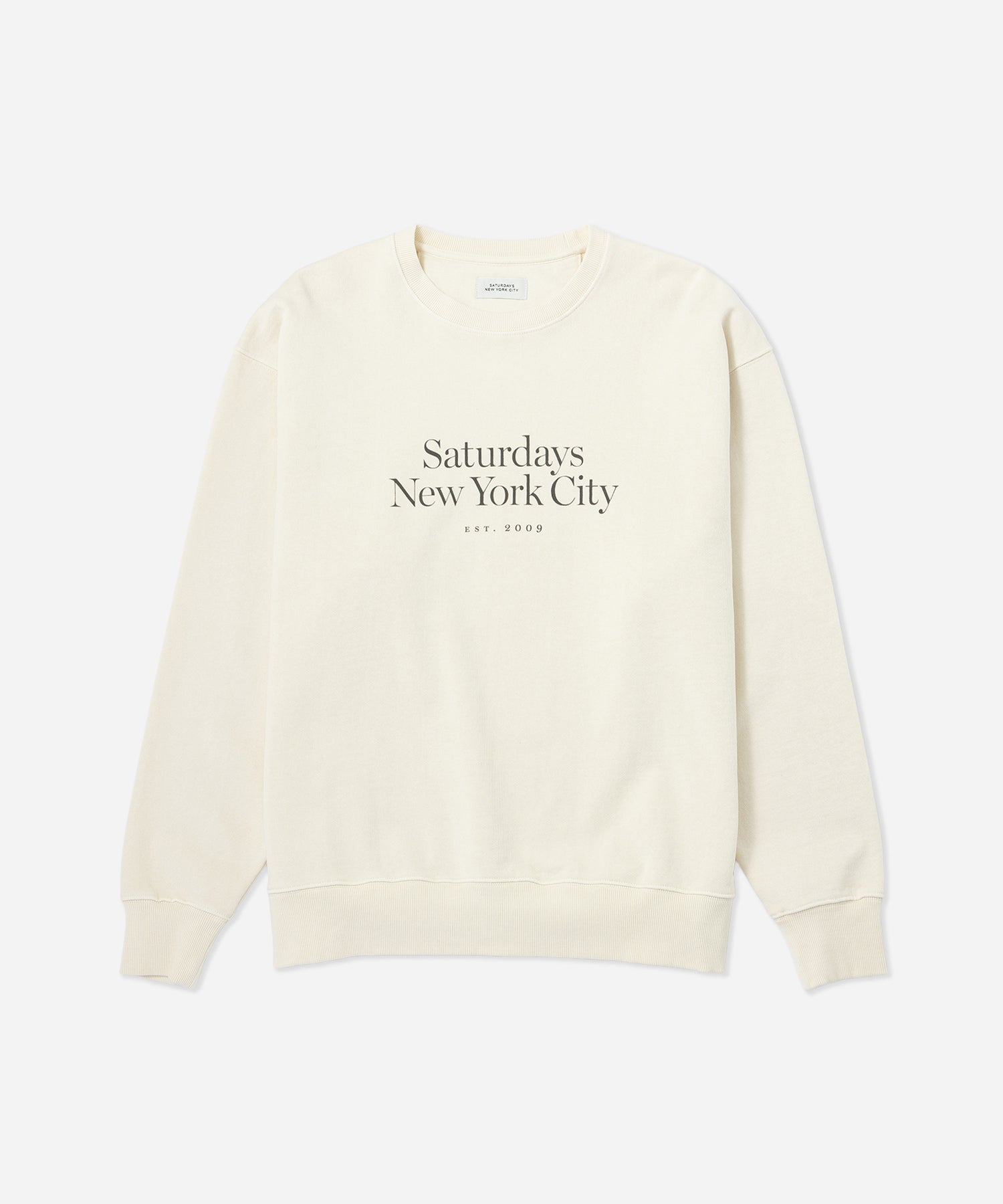 Saturdays NYC Bowery Miller Standard Crew Sweatshirt in Ivory
