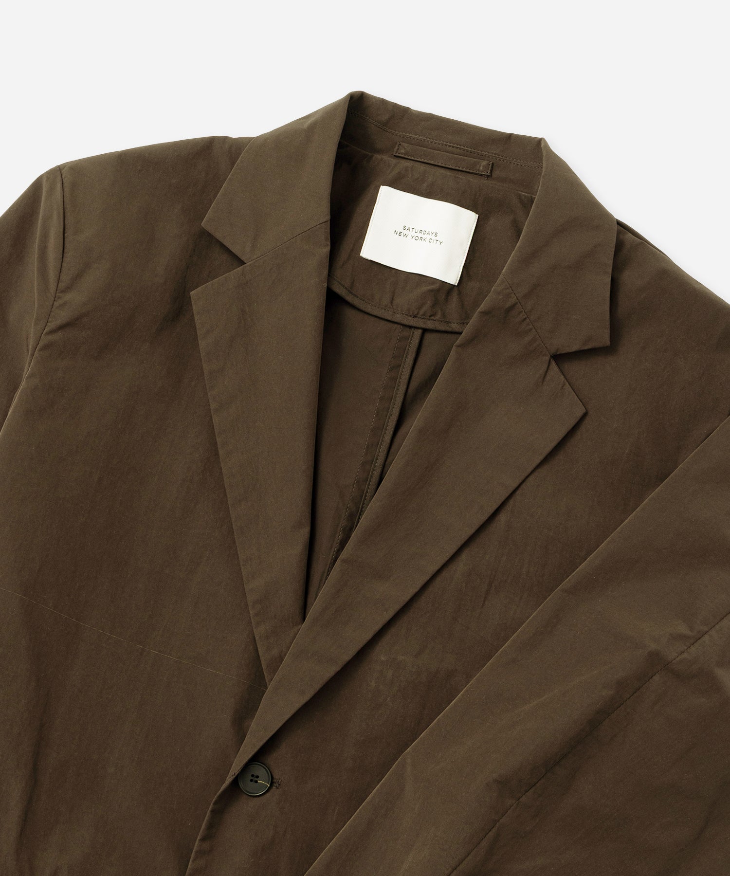 Saturdays NYC Mirza Easy Wear Jacket in Dark Brown