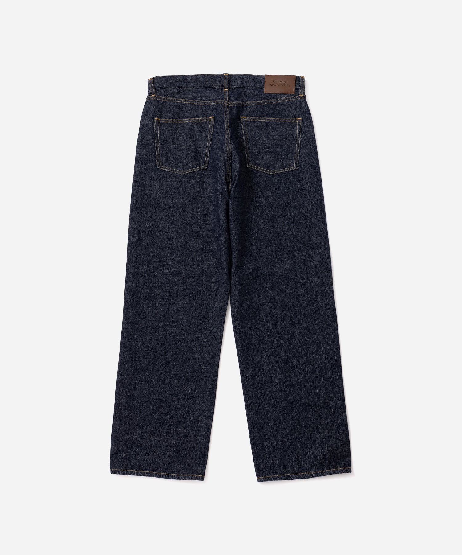 Saturdays NYC Tobias Straight Rinsed Denim Pant in Navy