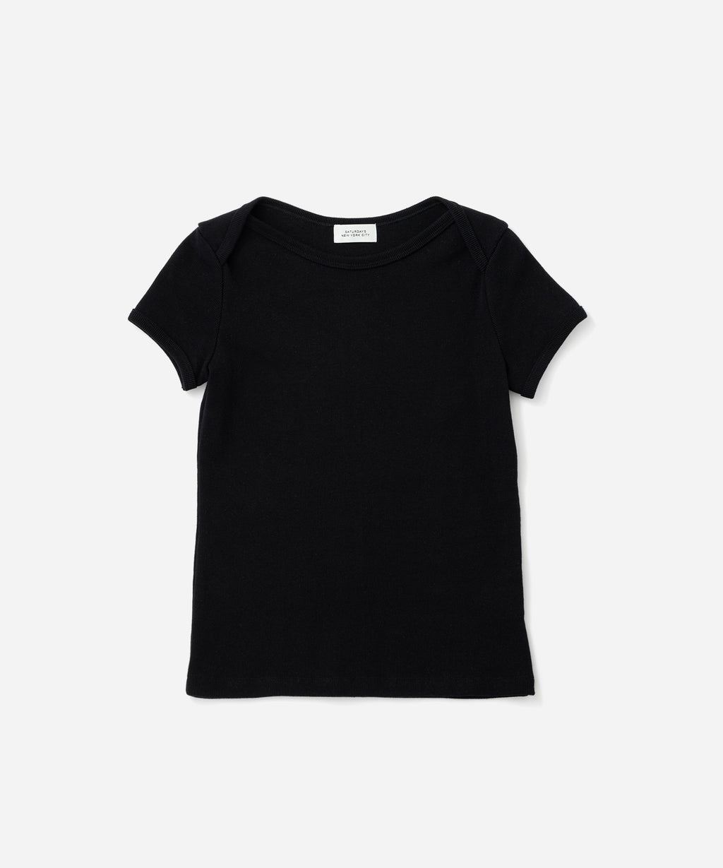 Saturdays NYC Nadia Ringer Top in Black