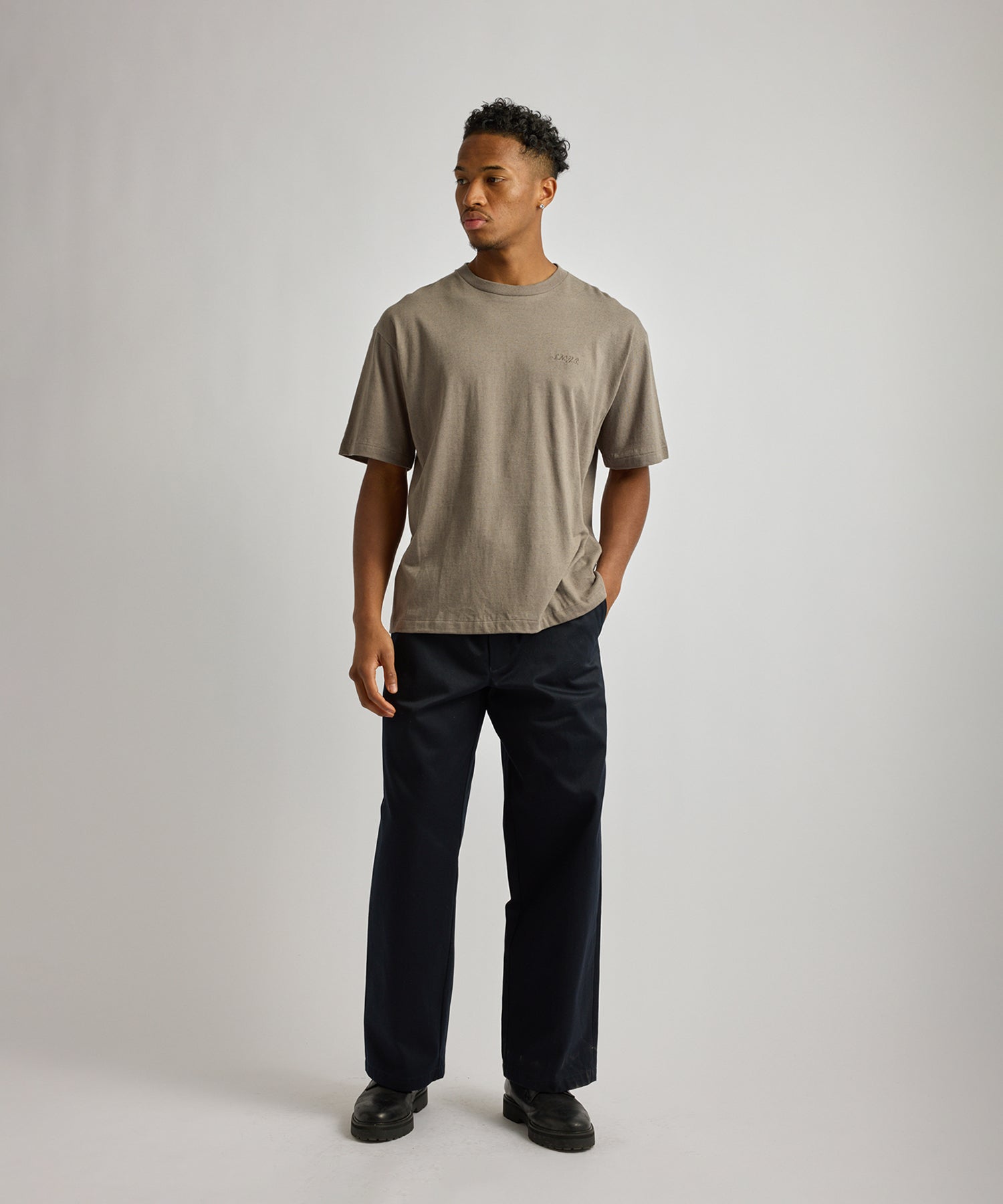 Saturdays NYC Hemp S.NYC Short Sleeve Tee in Gray