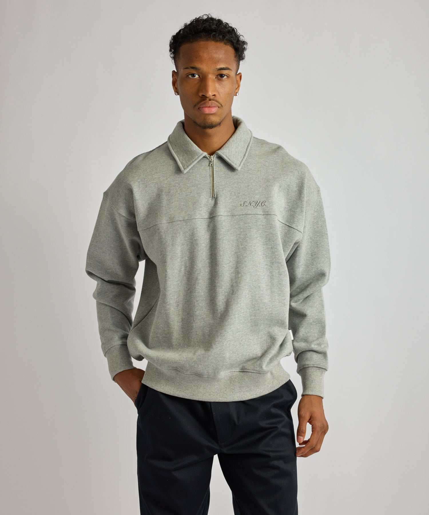 Mott Relaxed Quarter Zip Sweatshirt