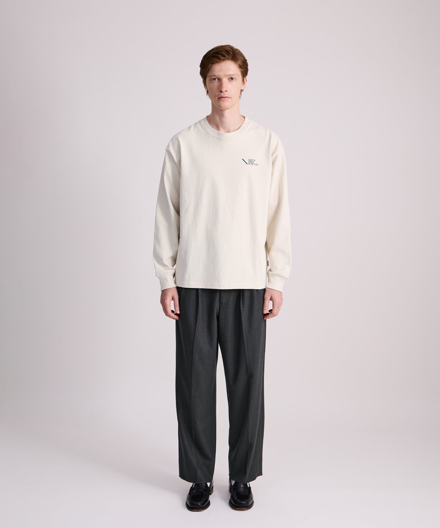 George Flannel Two Tuck Pant