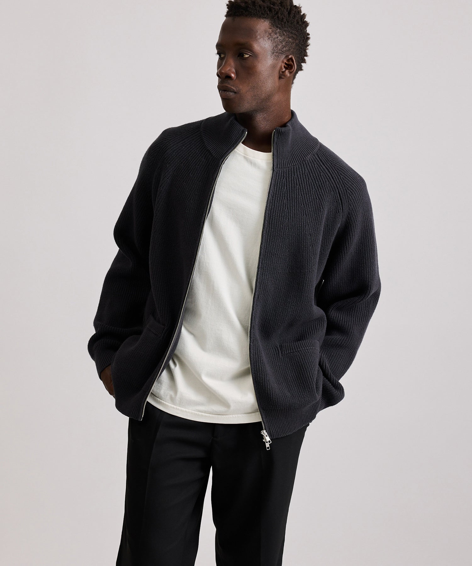 Yutenji Zip Thru Knit