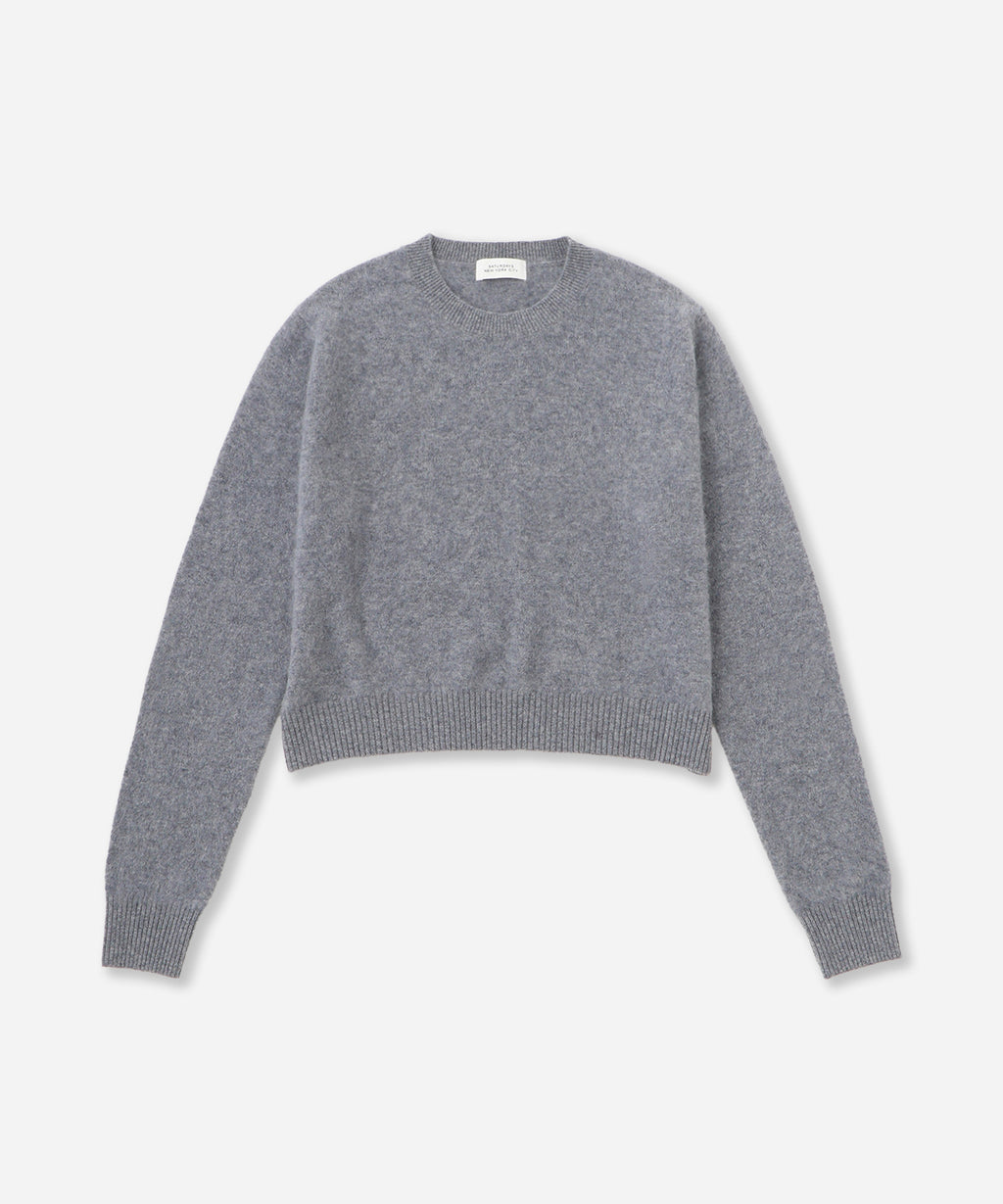 Saturdays NYC Christine Textured Knit in Light Gray