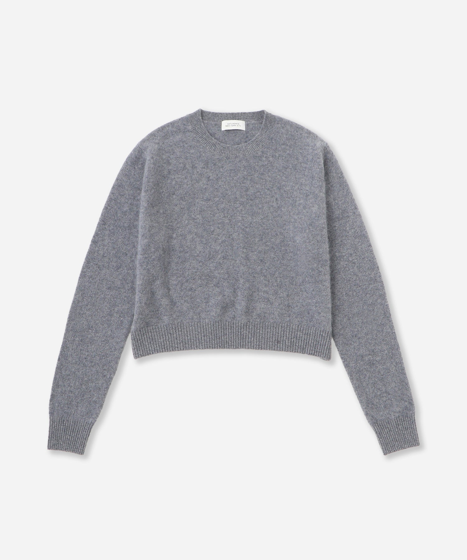 Saturdays NYC Christine Textured Knit in Light Gray