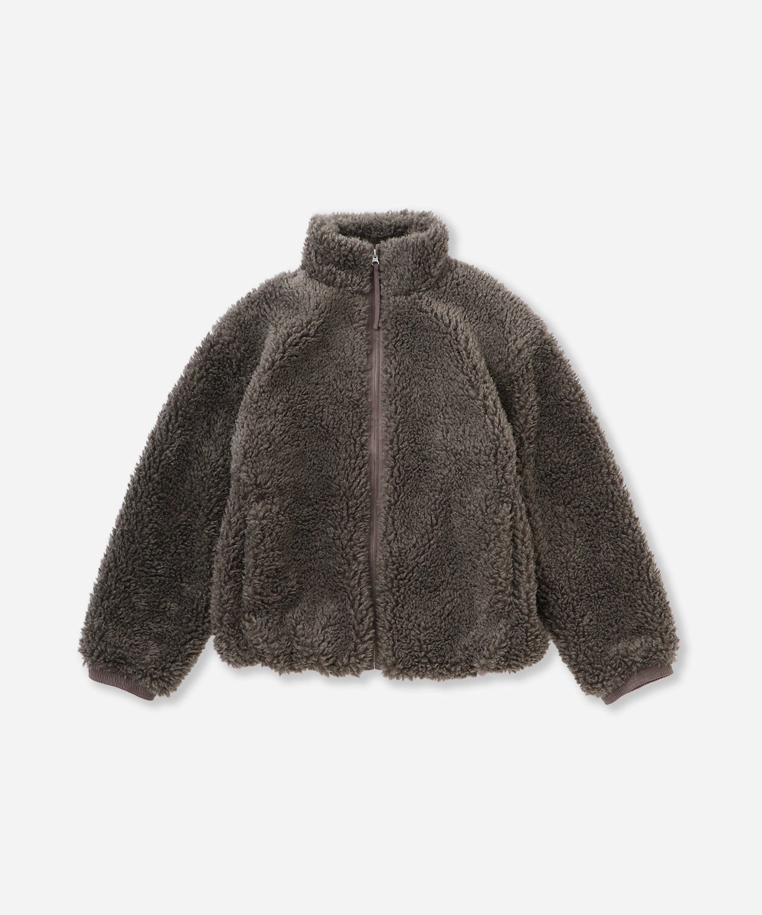 Saturdays NYC Alessia Boa Fleece Blouson in Gray