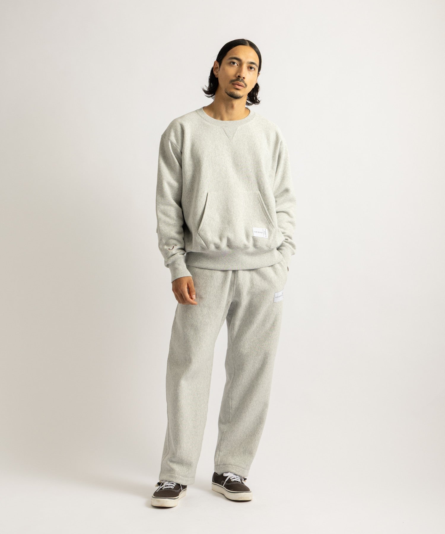Champion for Saturdays Crewneck Sweatshirt in Gray