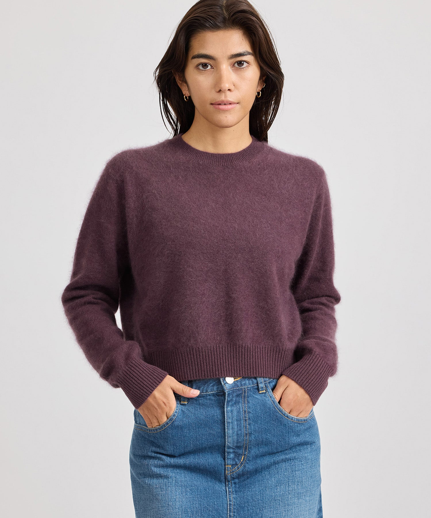 Saturdays NYC Christine Textured Knit in Wine
