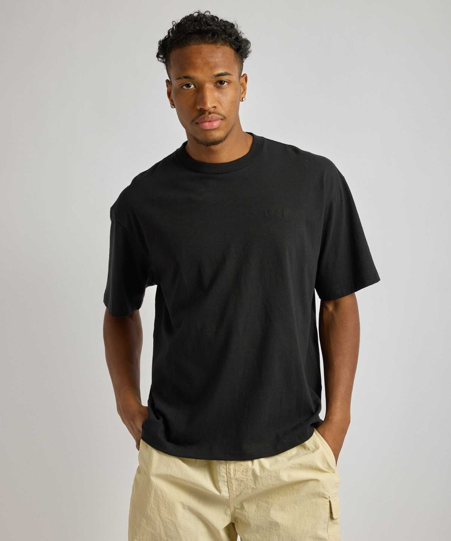 Saturdays NYC Hemp S.NYC Short Sleeve Tee in Black