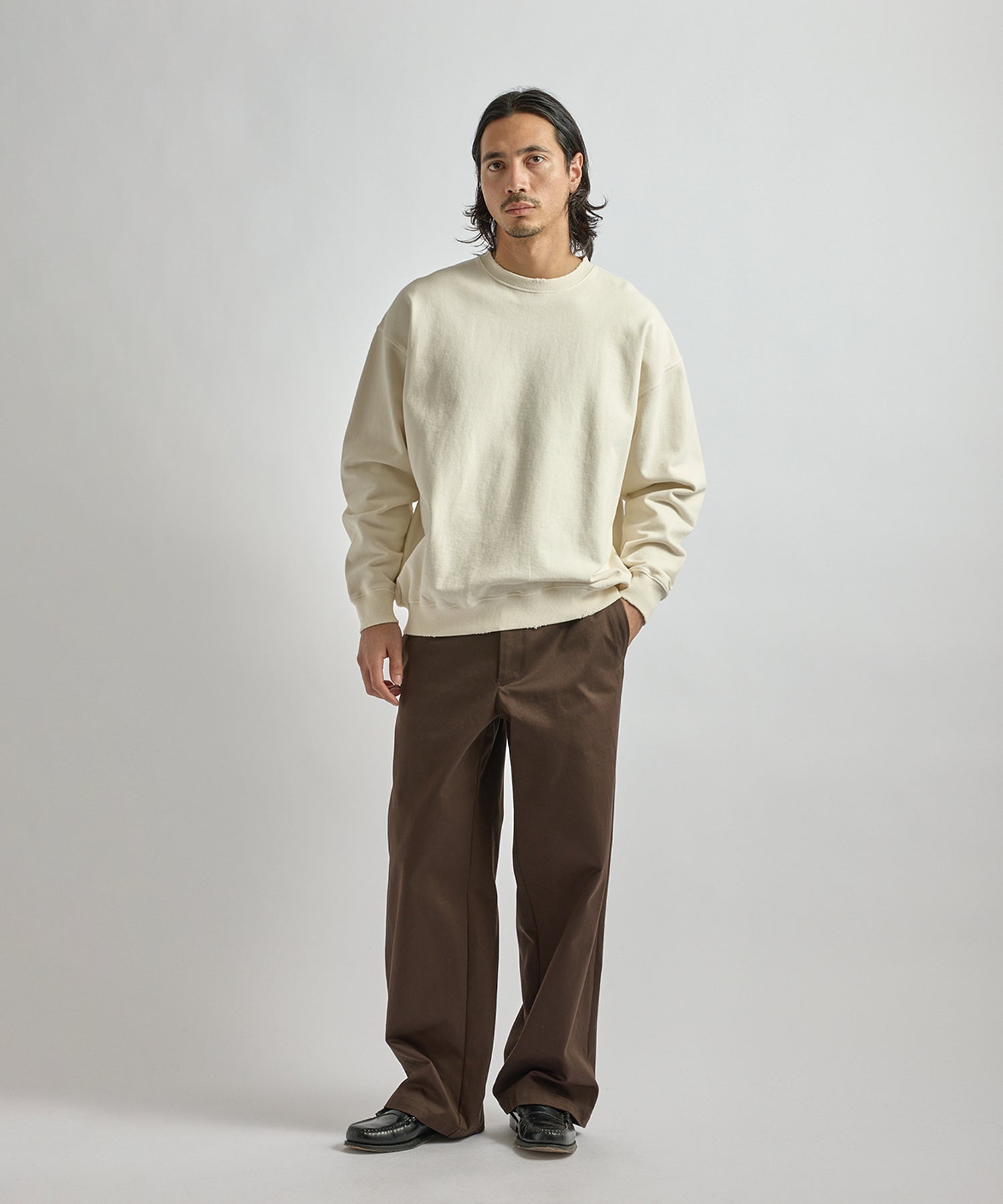 Bowery Garment Dyed Slash Sweatshirt