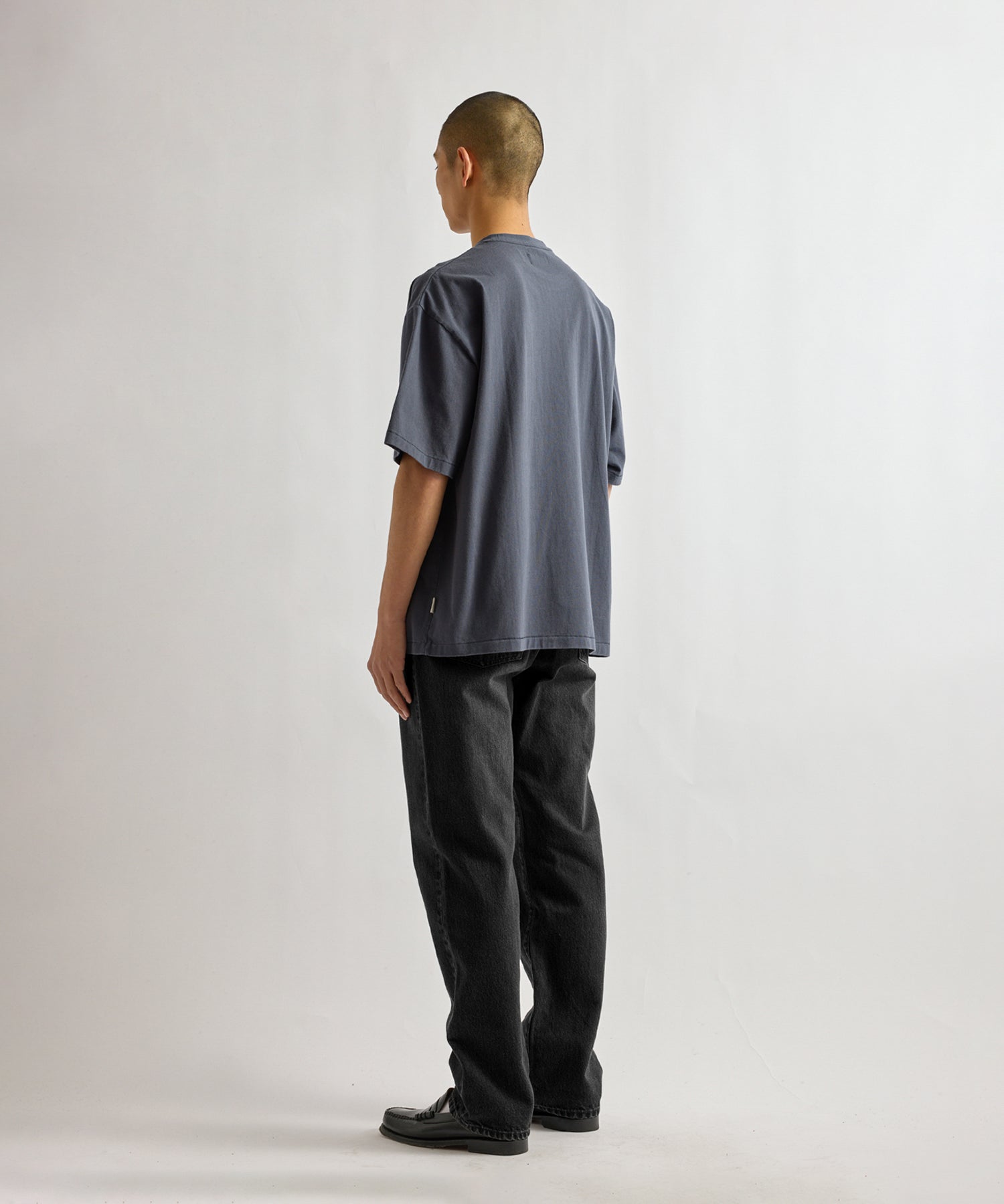Saturdays NYC Beach Chair Ozone Wash Relaxed Tee in Navy