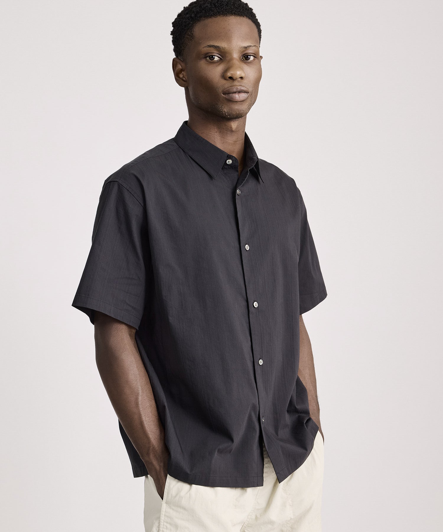 Bruce Tonal Stripe Short Sleeve Shirt