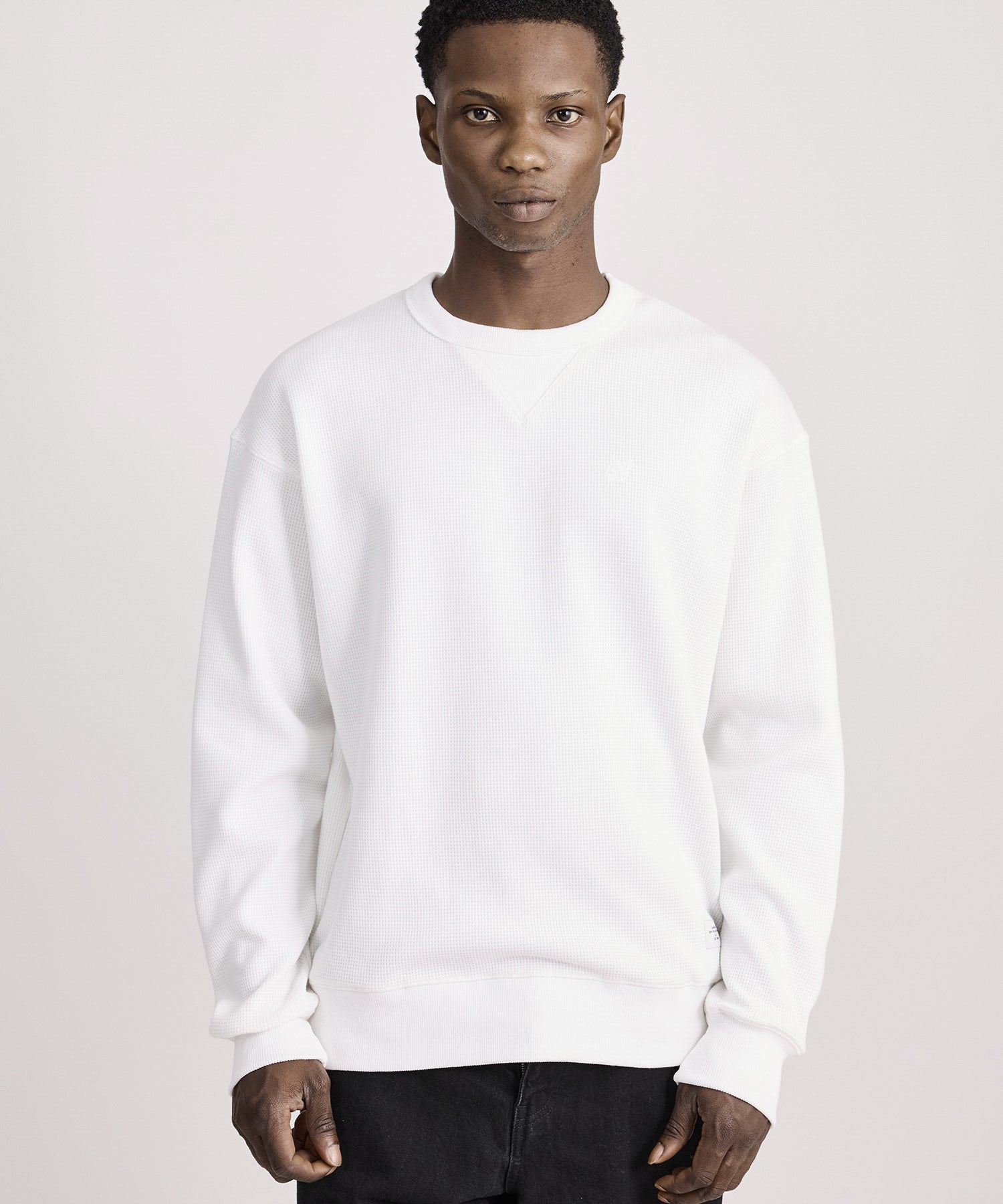 Saturdays NYC SNYC Waffle Relaxed Top in Off White