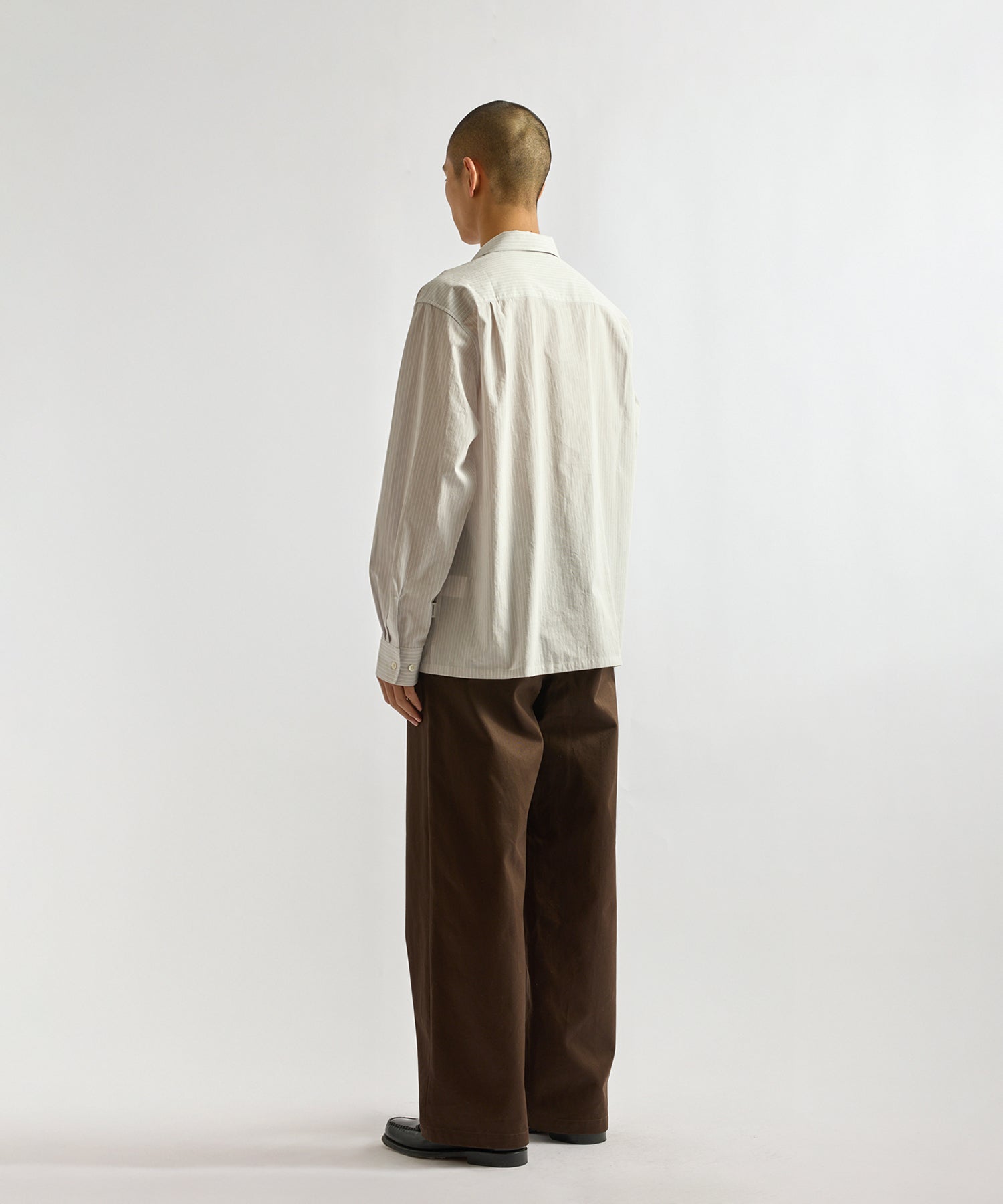 Marco Stripe Open Collar Shirt