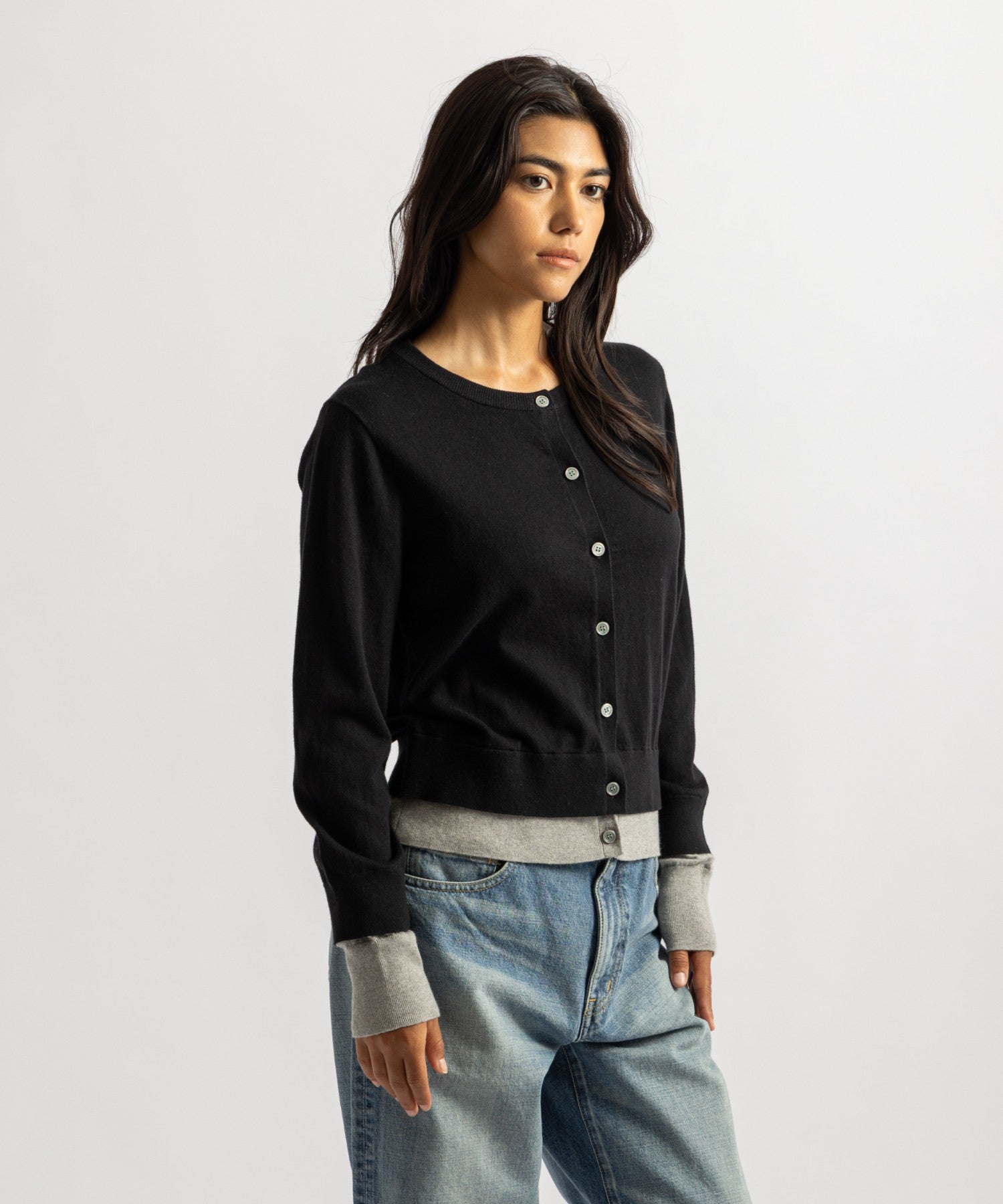 Halle Double Layer Cardigan