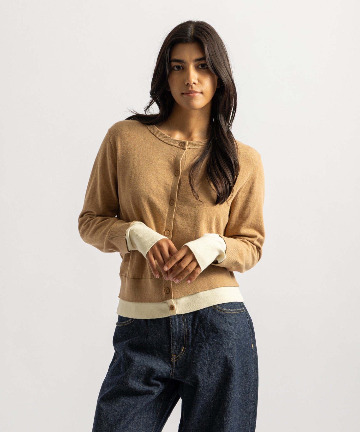 Halle Double Layer Cardigan