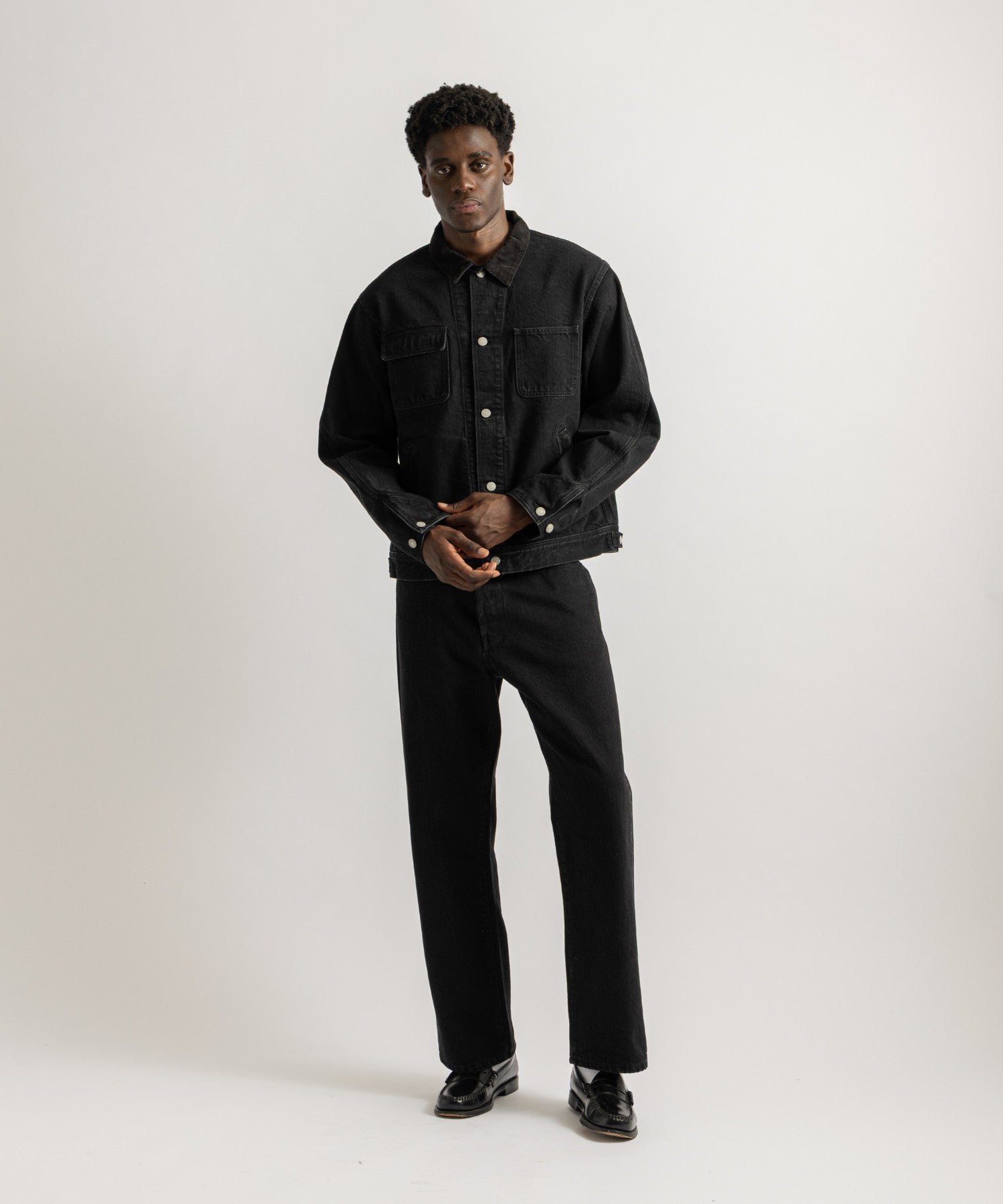 Saturdays NYC Antoine Coverall Jacket in Black