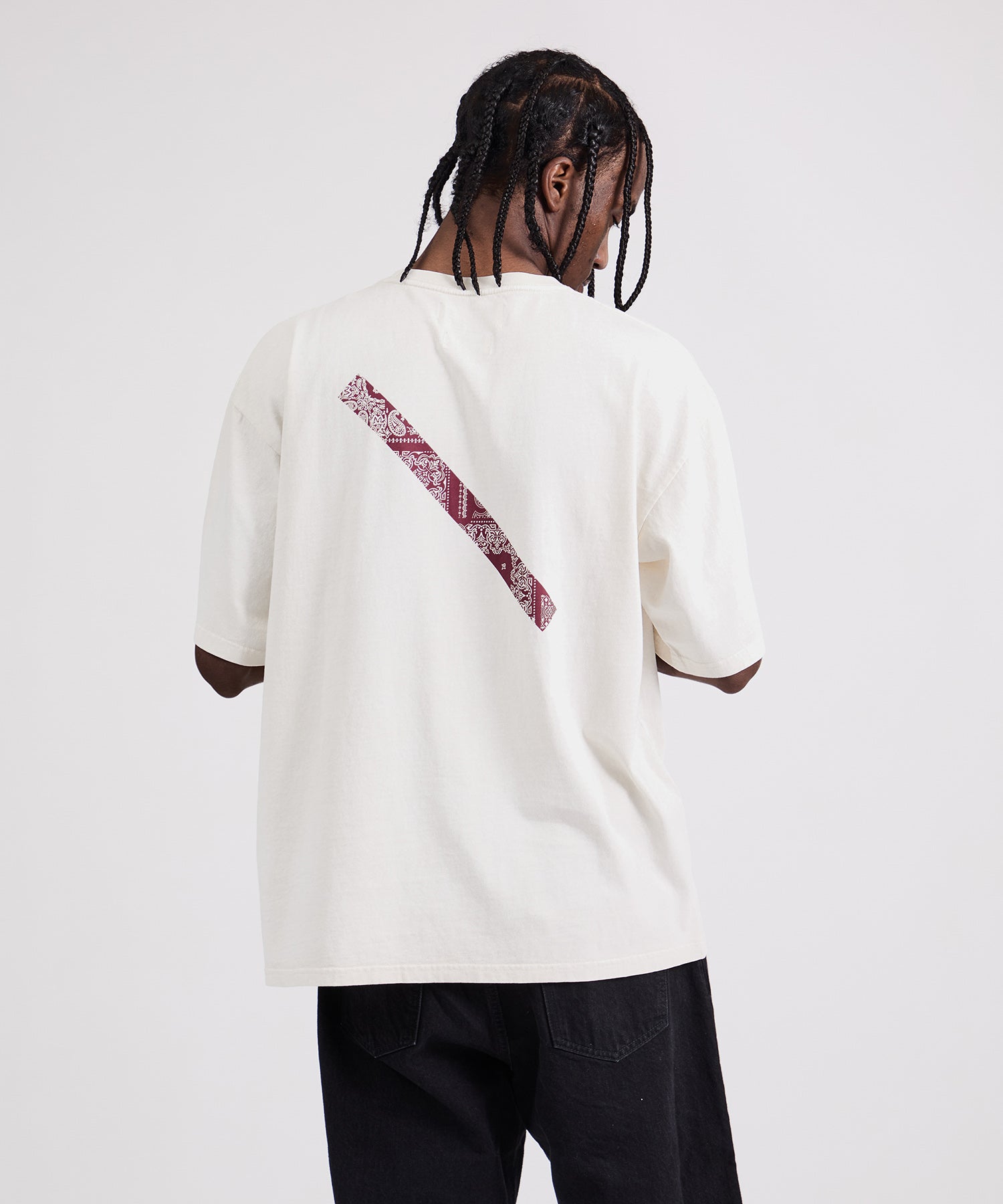 MIYAGIHIDETAKA x Saturdays Bandana Slash T-Shirt