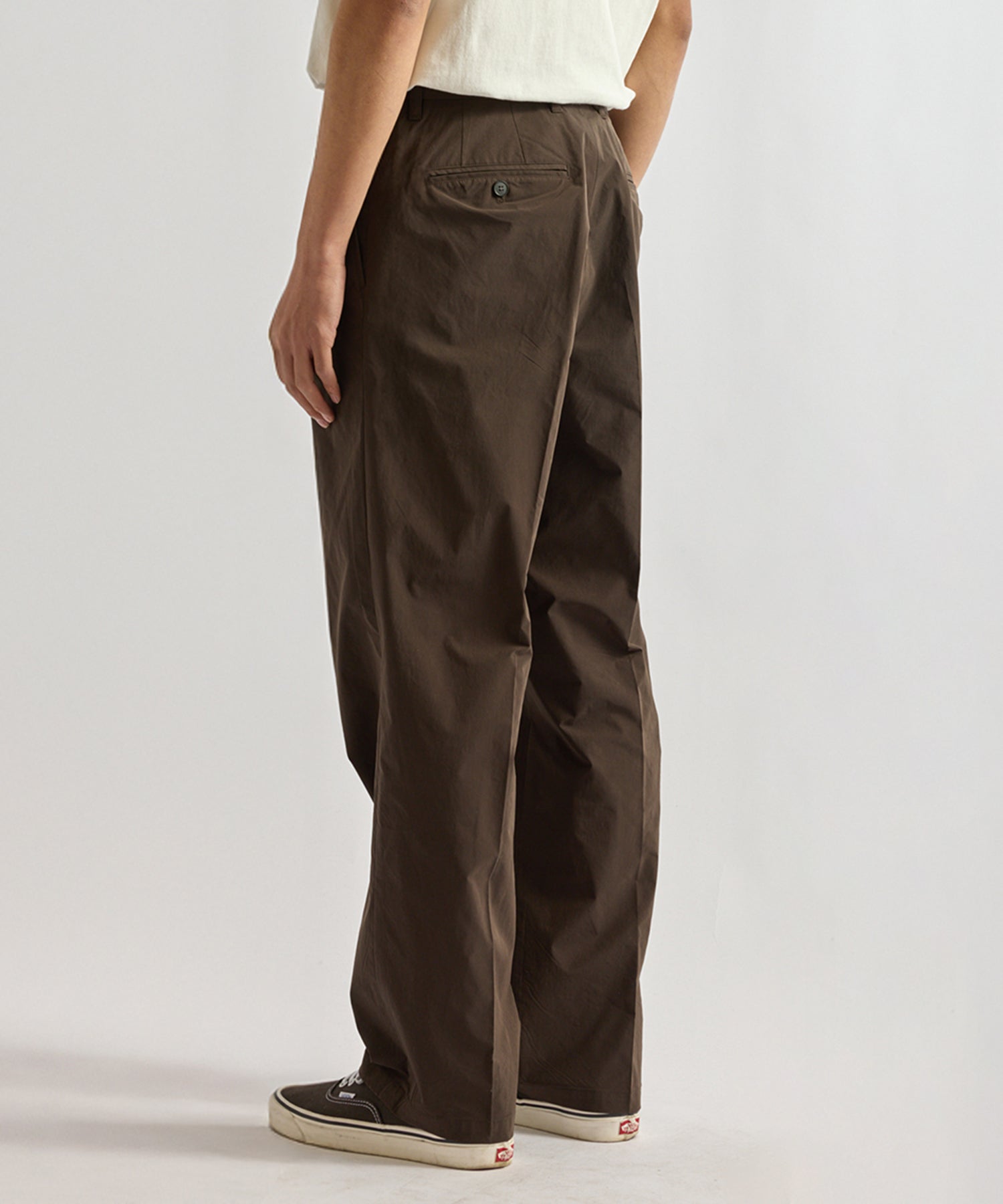 Saturdays NYC George Easy Wear Pant in Dark Brown