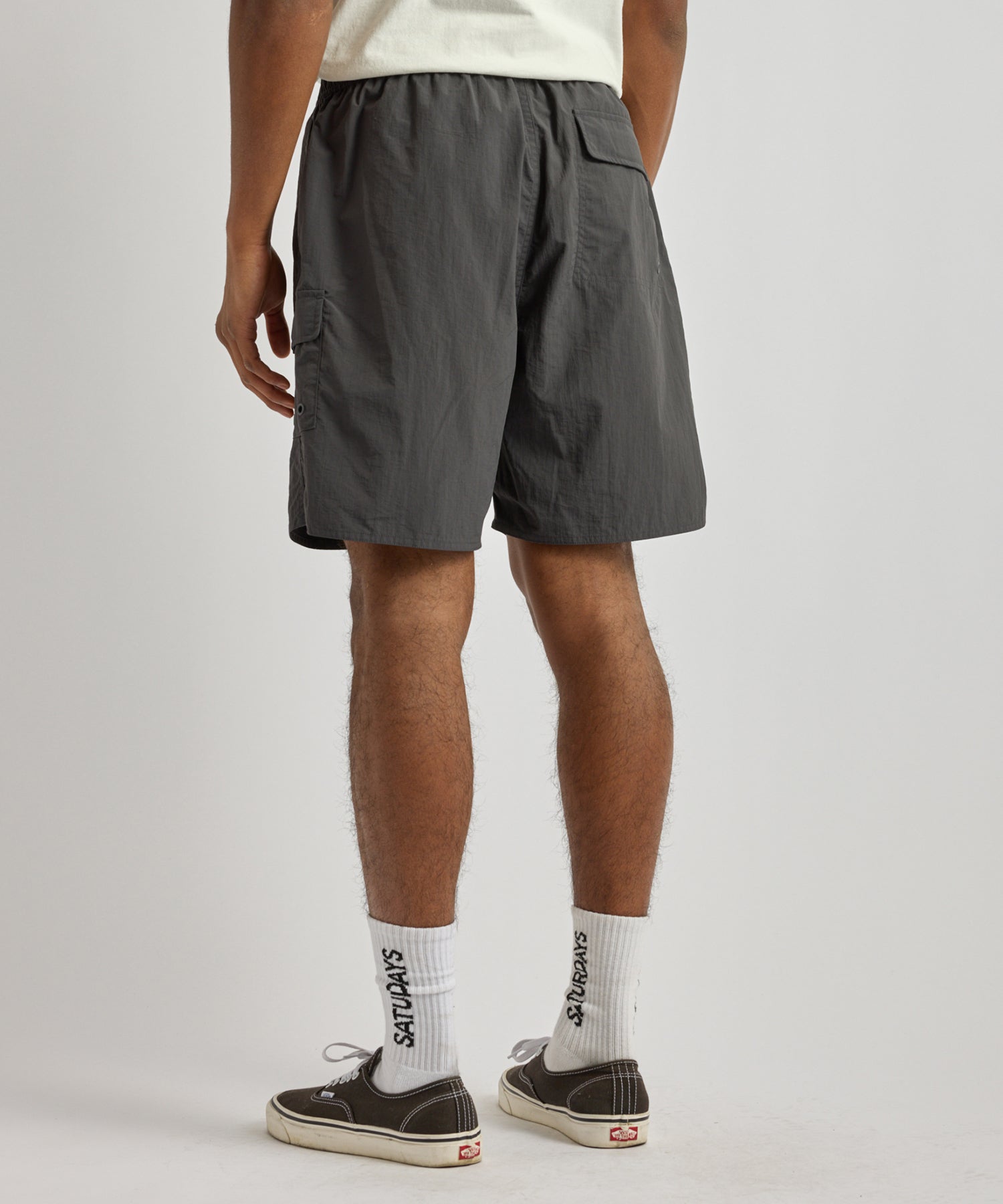 Saturdays NYC Danjo Cargo Swim Short in Charcoal