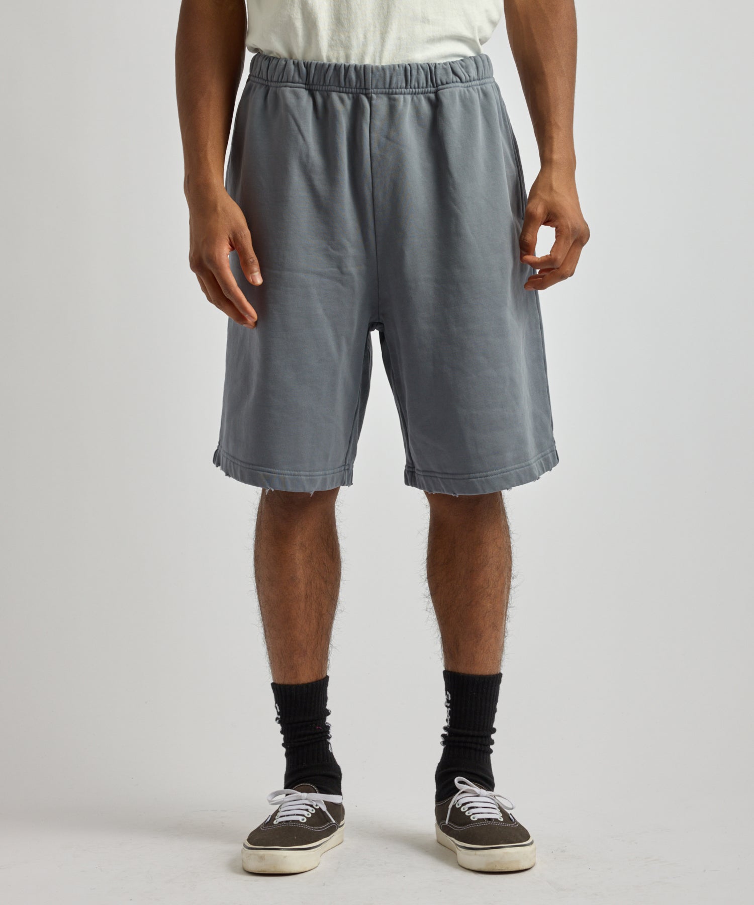 Saturdays NYC Austin Super Vintage Sweat Short in Light Blue