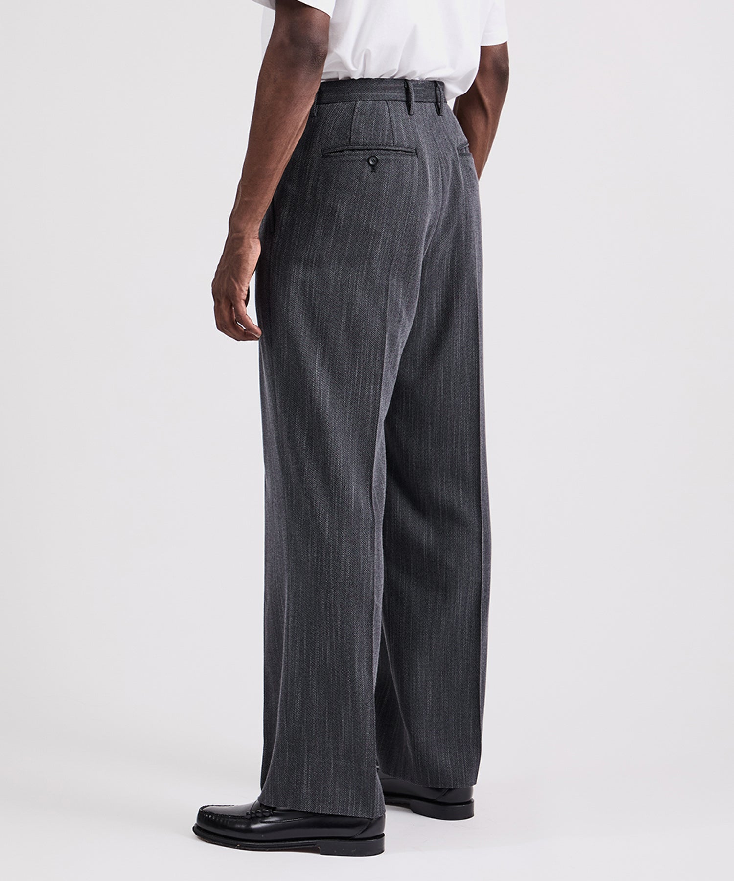 George Tweed Two Tuck Pant