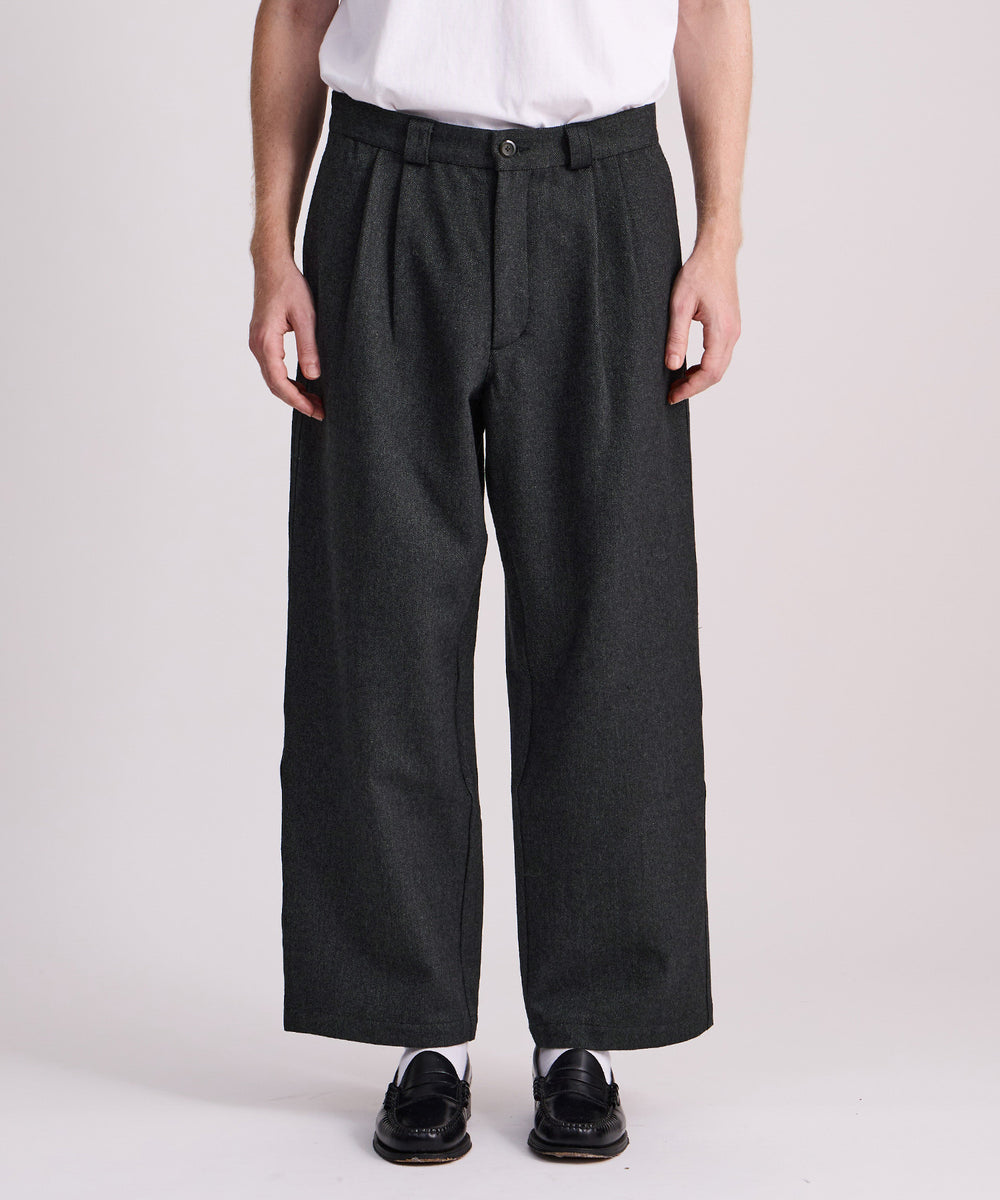 George Wool Wide Two Tuck Pant | Saturdays NYC