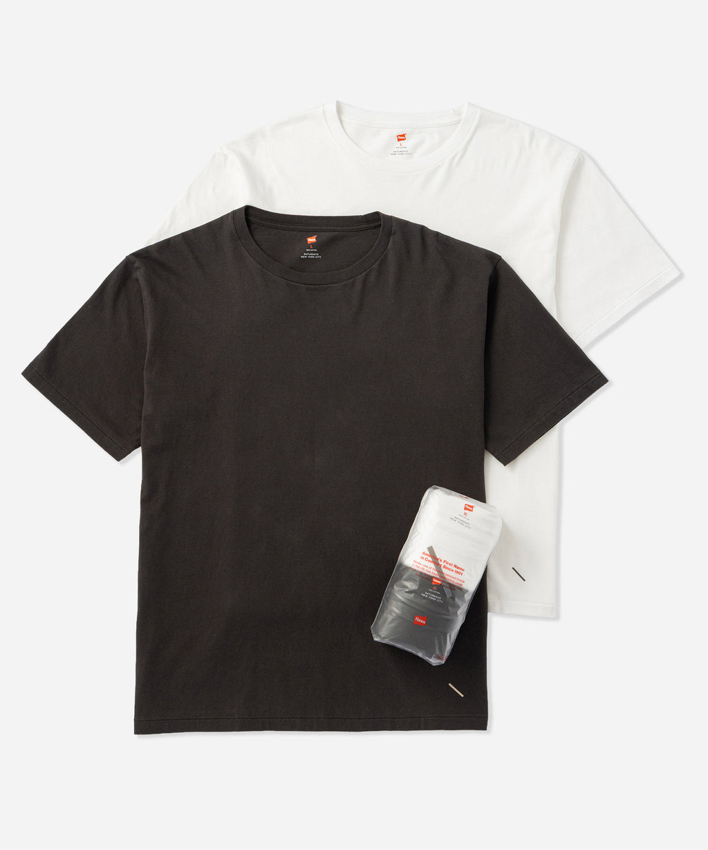 Hanes x Saturdays NYC Washed Cotton Tees 2-Pack