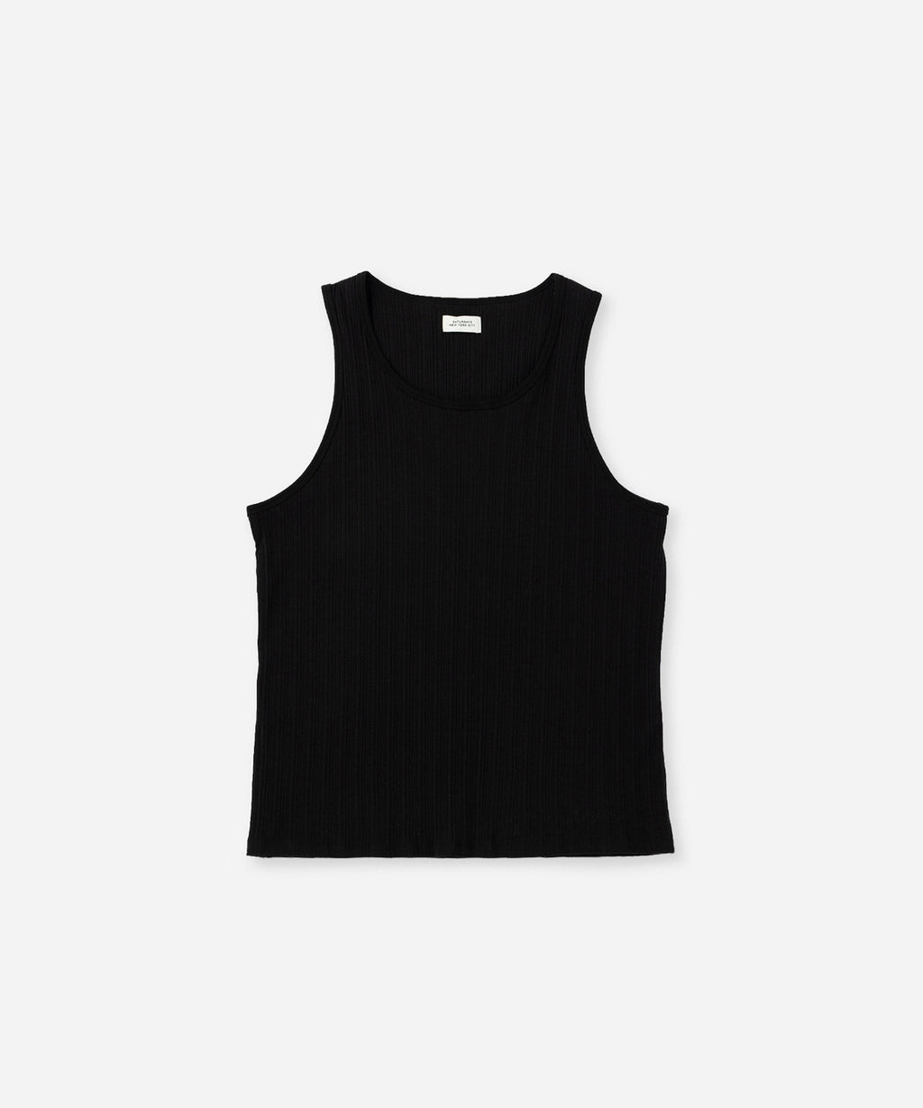 Saturdays NYC Venice Rib Tank in Black