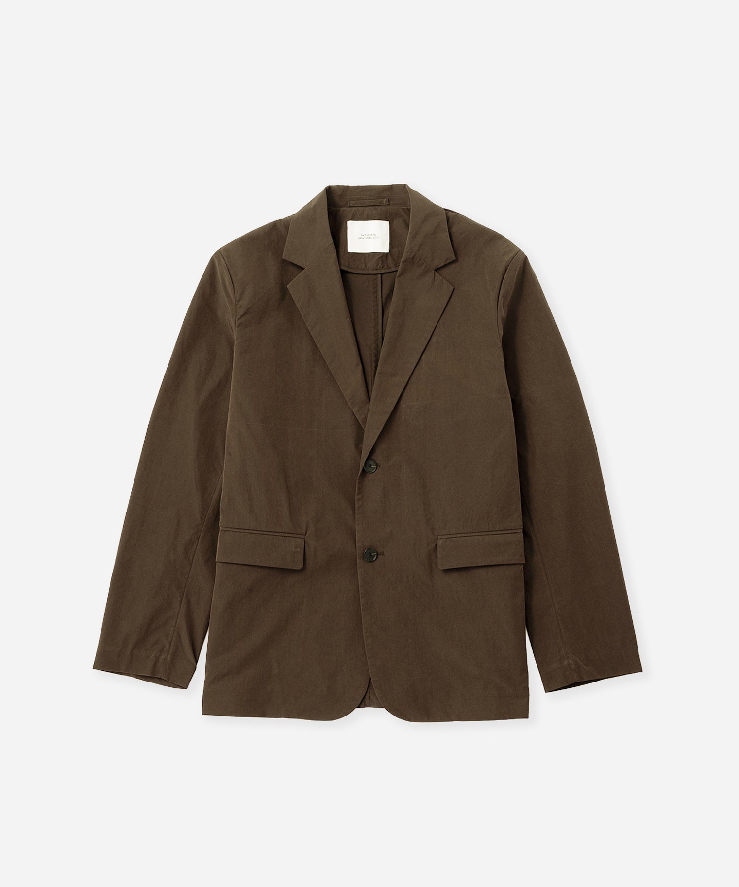 Saturdays NYC Mirza Easy Wear Jacket in Dark Brown