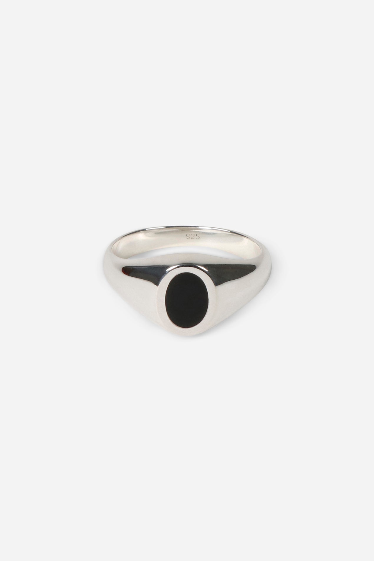 Type 019 Enamel Oval Signet Sterling Silver