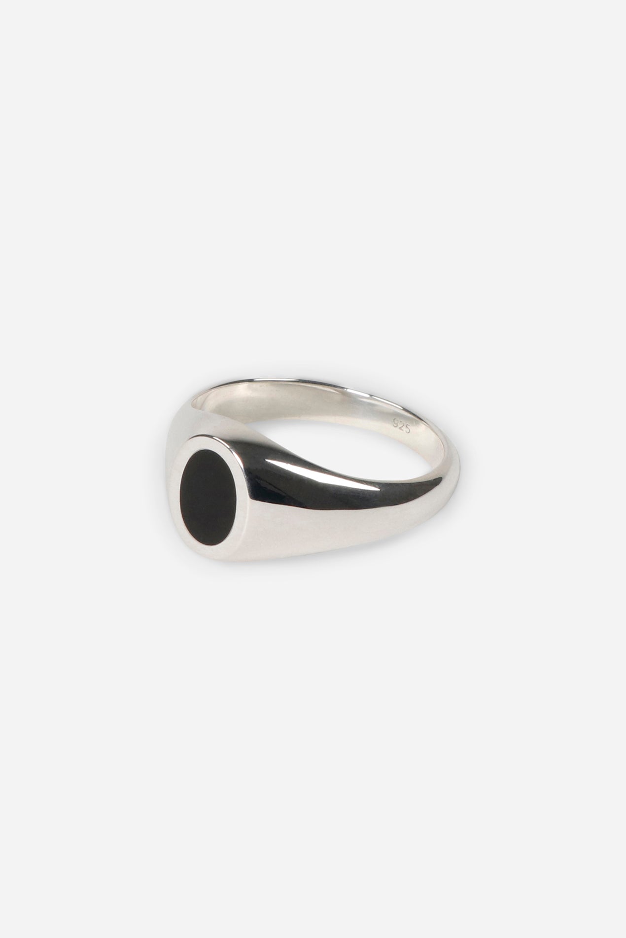 Type 019 Enamel Oval Signet Sterling Silver